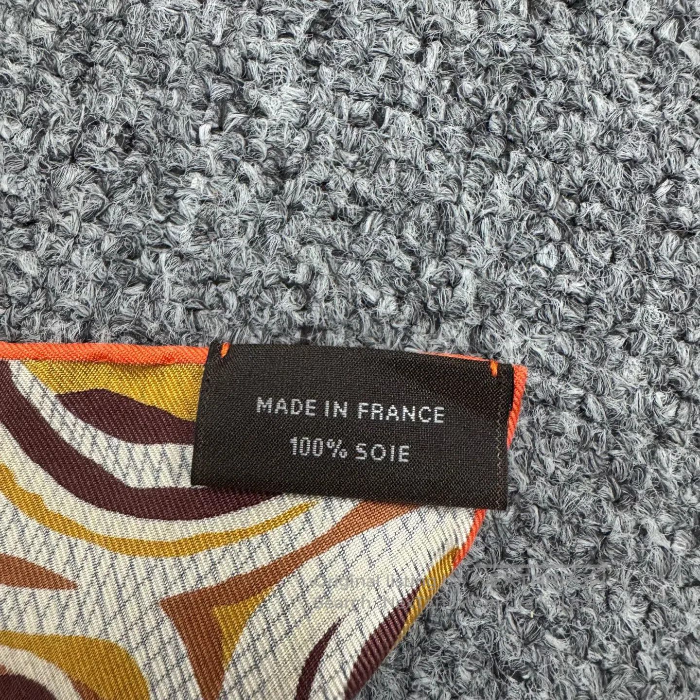 Hermes Hermes Red gold stirrup; silk square scarf| Size ONE SIZE - 4 Thumbnail