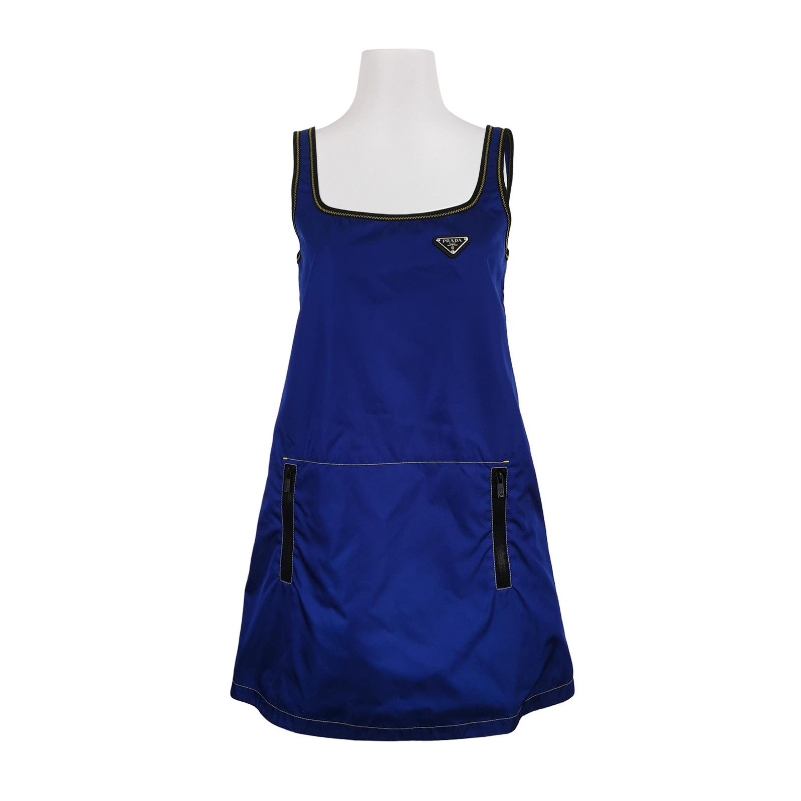 Prada Prada Color-Block Triangle Logo Dress - dmc Size M / US 6-8 / IT 42-44 - 1 Thumbnail
