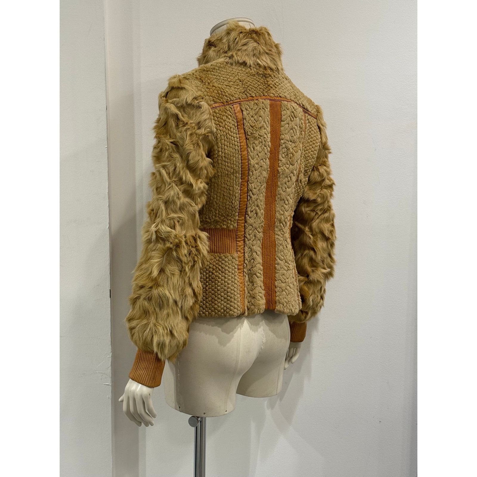Roberto Cavalli F/W2008 Cavalli rabbit fur hybrid soldier jacket Size M / US 6-8 / IT 42-44 - 13 Thumbnail