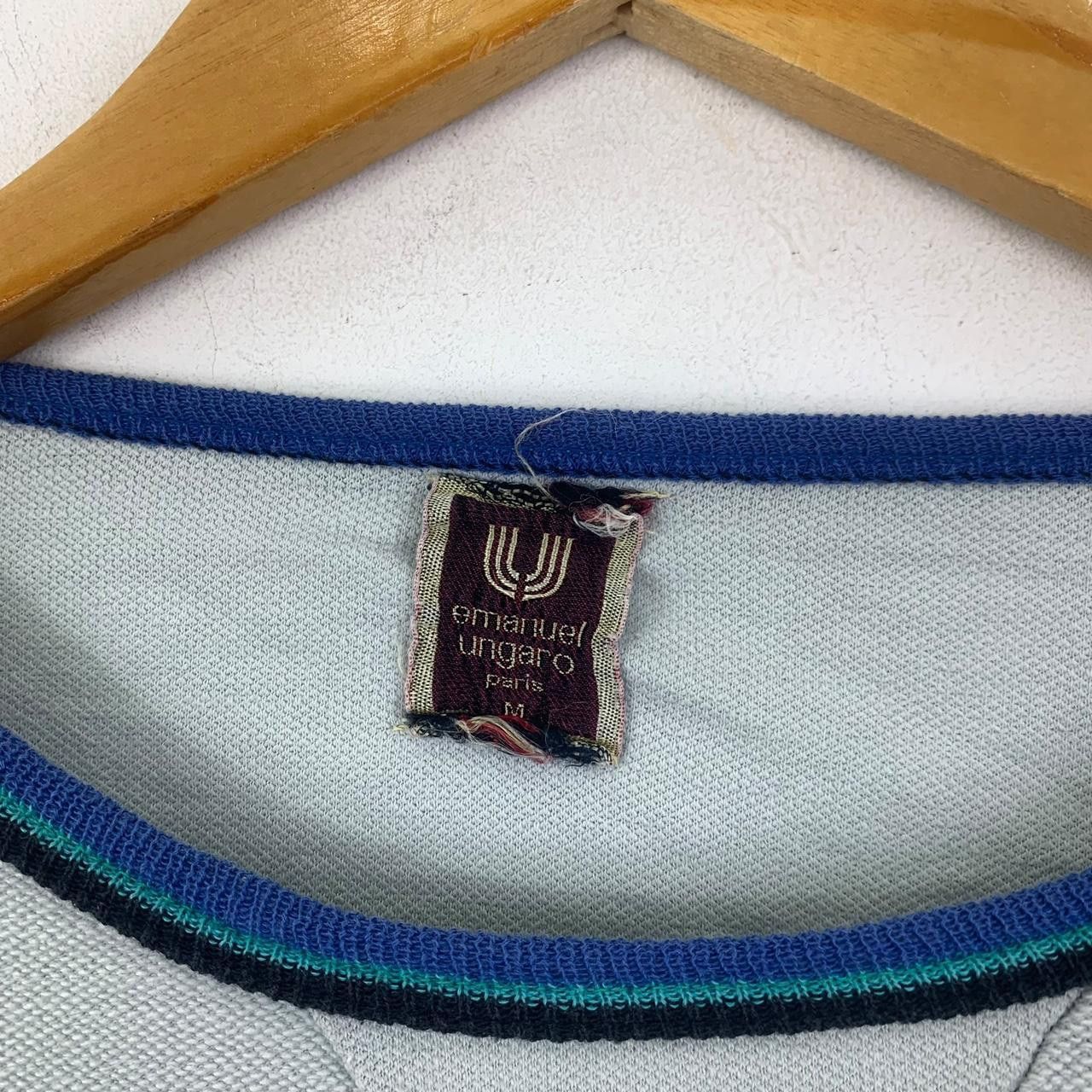 Vintage Vintage EMANUEL UNGARO PARIS Ringer Tee Shirt Top Size US M / EU 48-50 / 2 - 3 Thumbnail