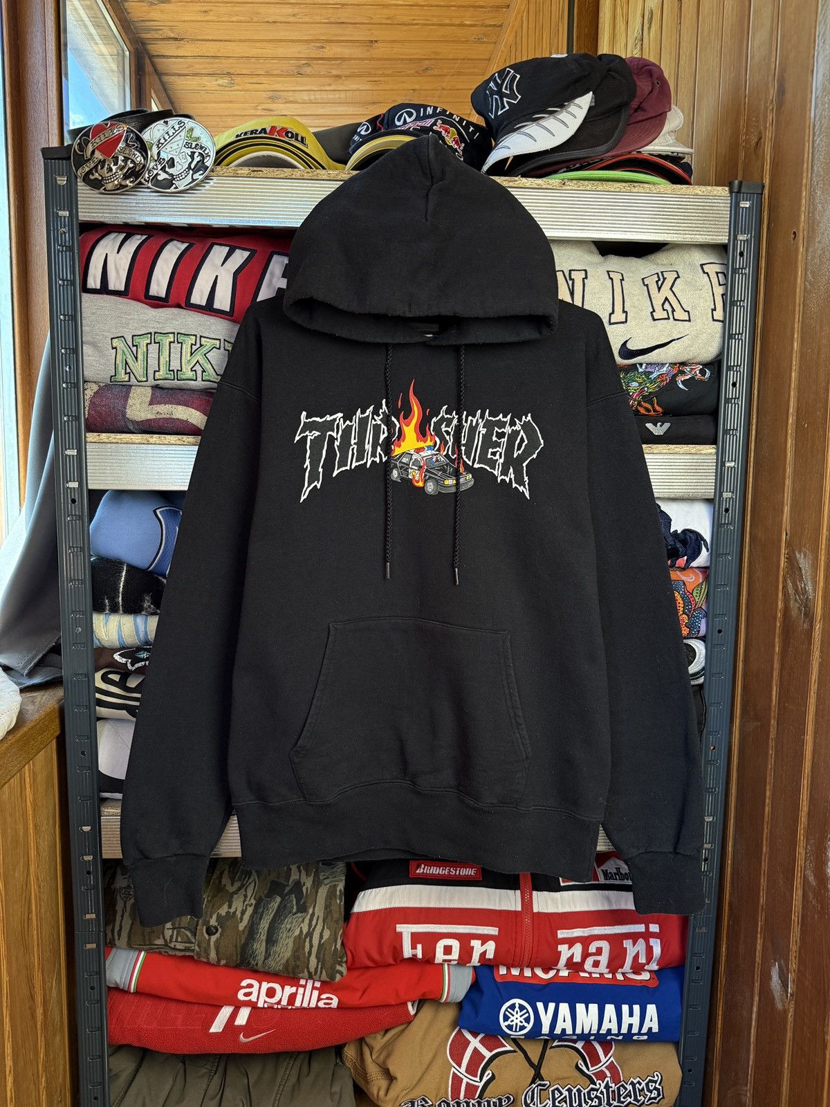 Thrasher Rare Trasher 90s Vintage Hoodie Size US S / EU 44-46 / 1 - 1 Thumbnail