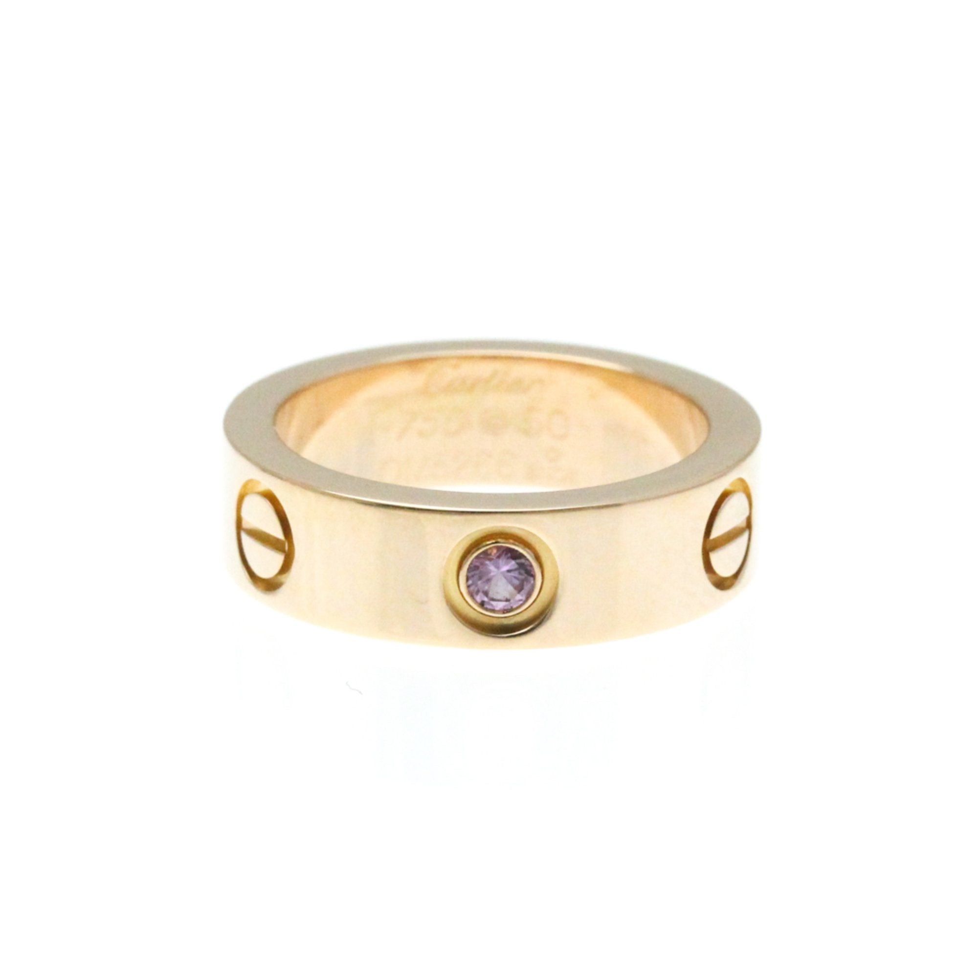 image of Cartier Love Love Ring B4064450 Pink Gold [18K] Fashion Sapphire Band Ring Pink Gold, Women's