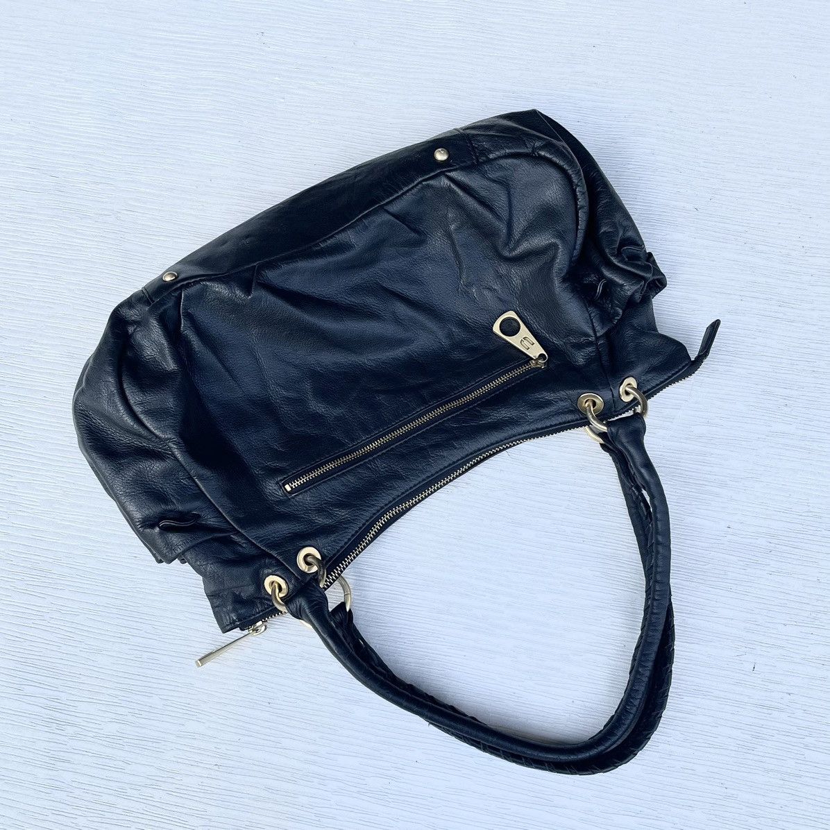 Emanuel Ungaro × Ungaro Paris Black Soft Leather Vintage Ungaro Bag Size ONE SIZE - 7 Thumbnail