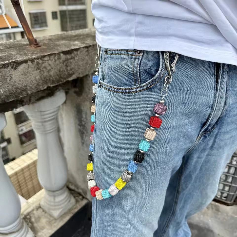 Jewelry Punk Gothic Multicolor Designer Pants Chain Size ONE SIZE - 3 Thumbnail