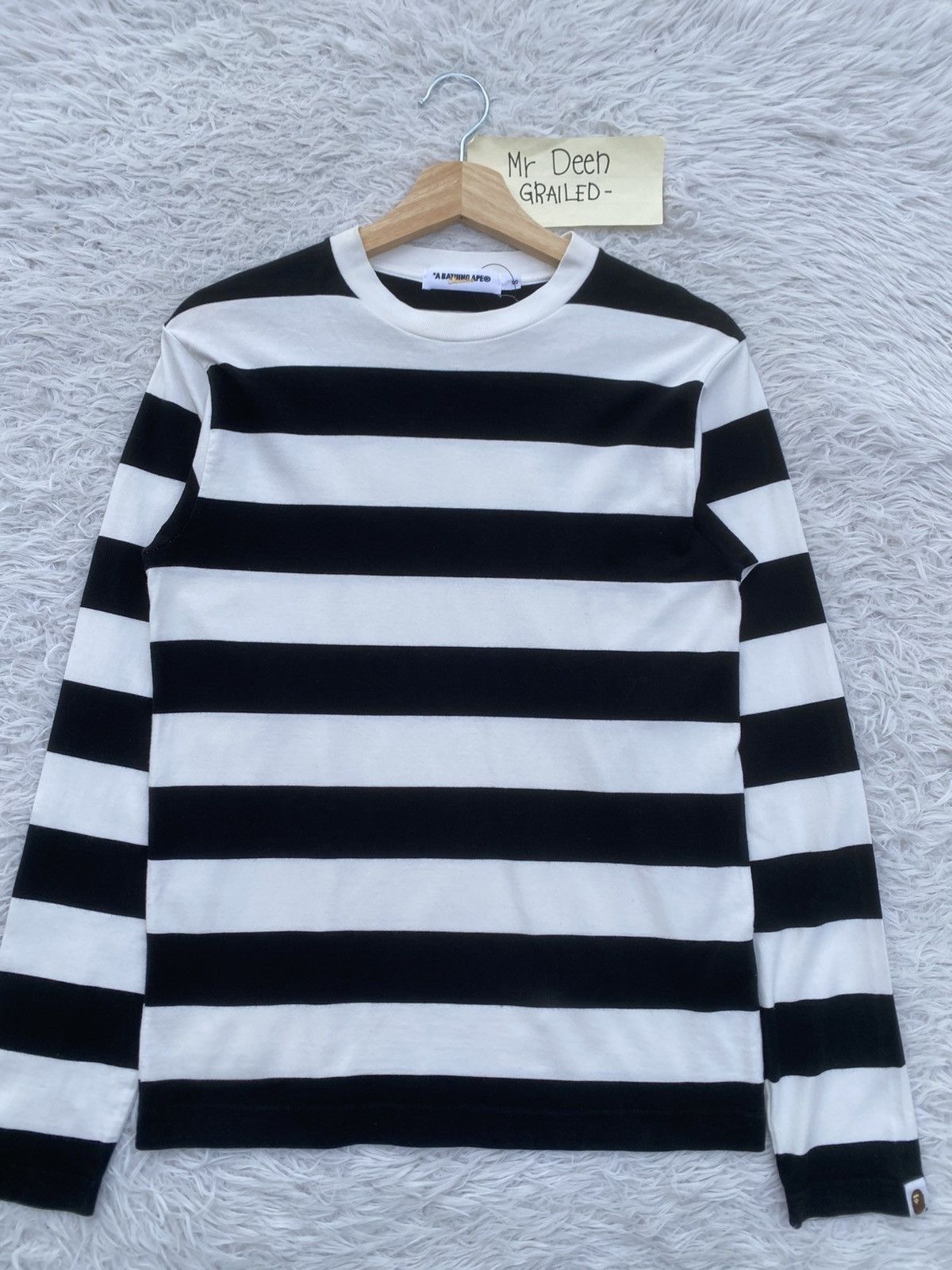 Bape Rare BAPE Stripes Longsleeve Shirt Size US S / EU 44-46 / 1 - 4 Thumbnail
