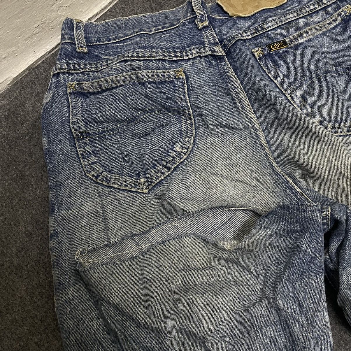 Lee × Vintage Vintage 1960s Lee Riders Jeans Talon 42 Zipper Single Stitch Size US 27 - 10 Thumbnail