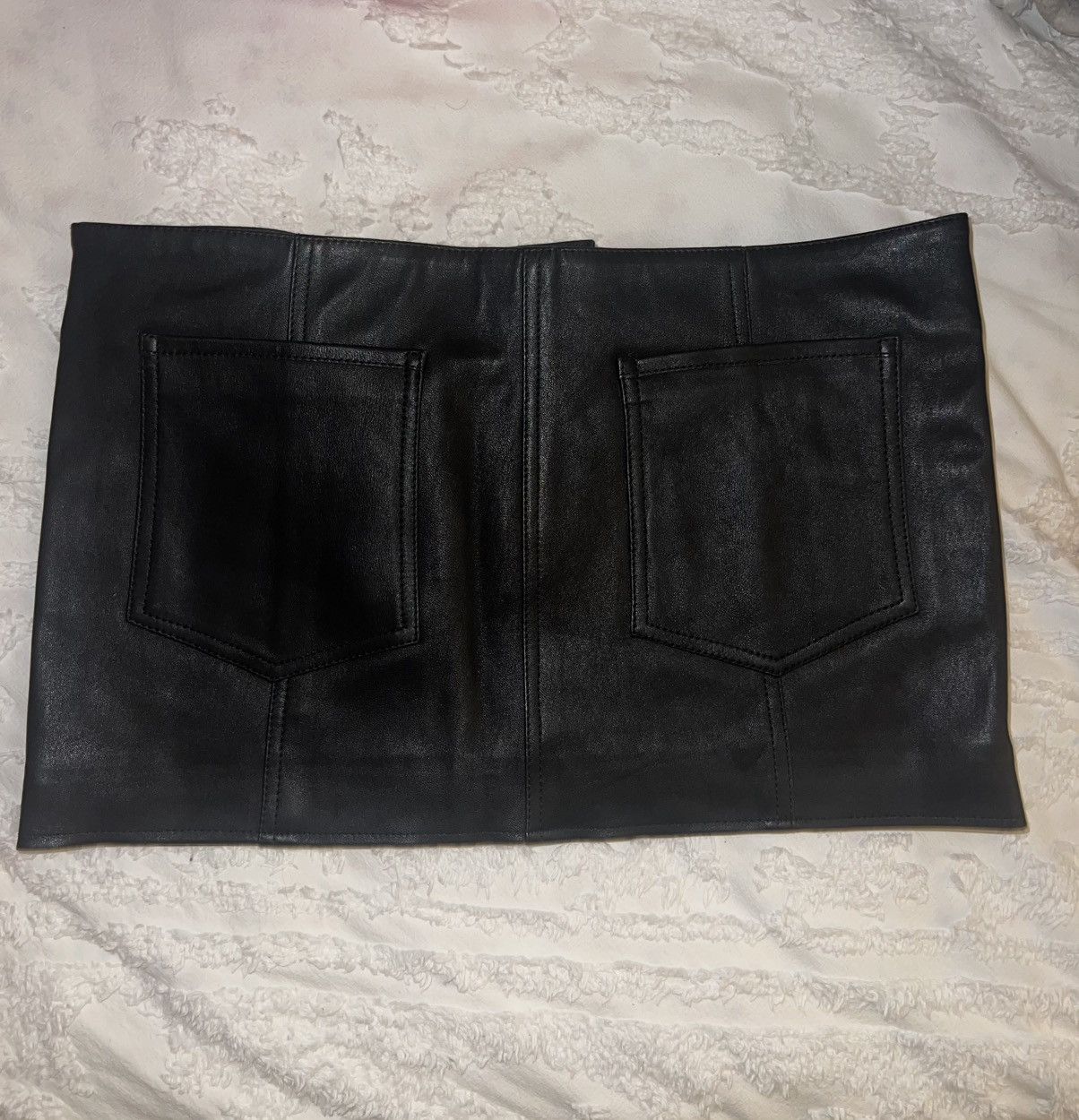1017 ALYX 9SM Black Belted Leather Miniskirt Size 26" / US 2 / IT 38 - 7 Thumbnail