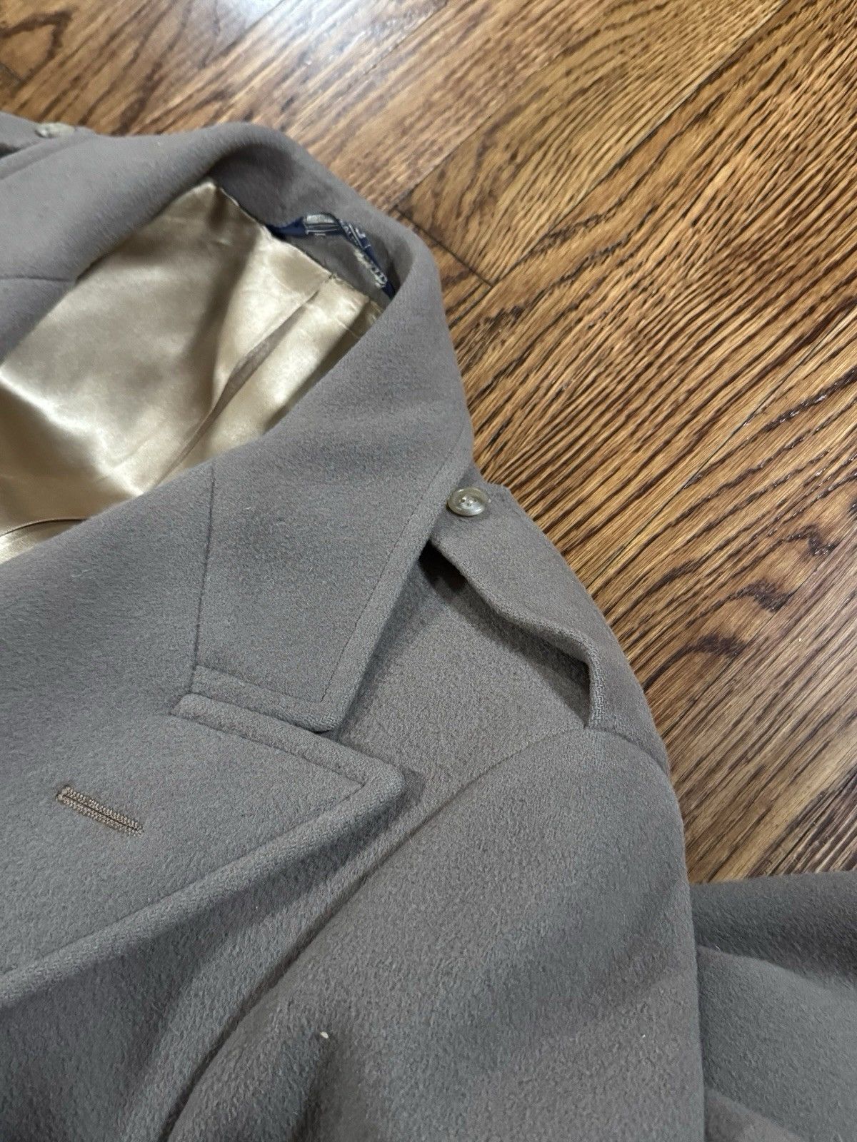 Polo Ralph Lauren Mens Vintage Polo Ralph Lauren Gray Wool Peacoat Jacket 42 Size US L / EU 52-54 / 3 - 9 Thumbnail