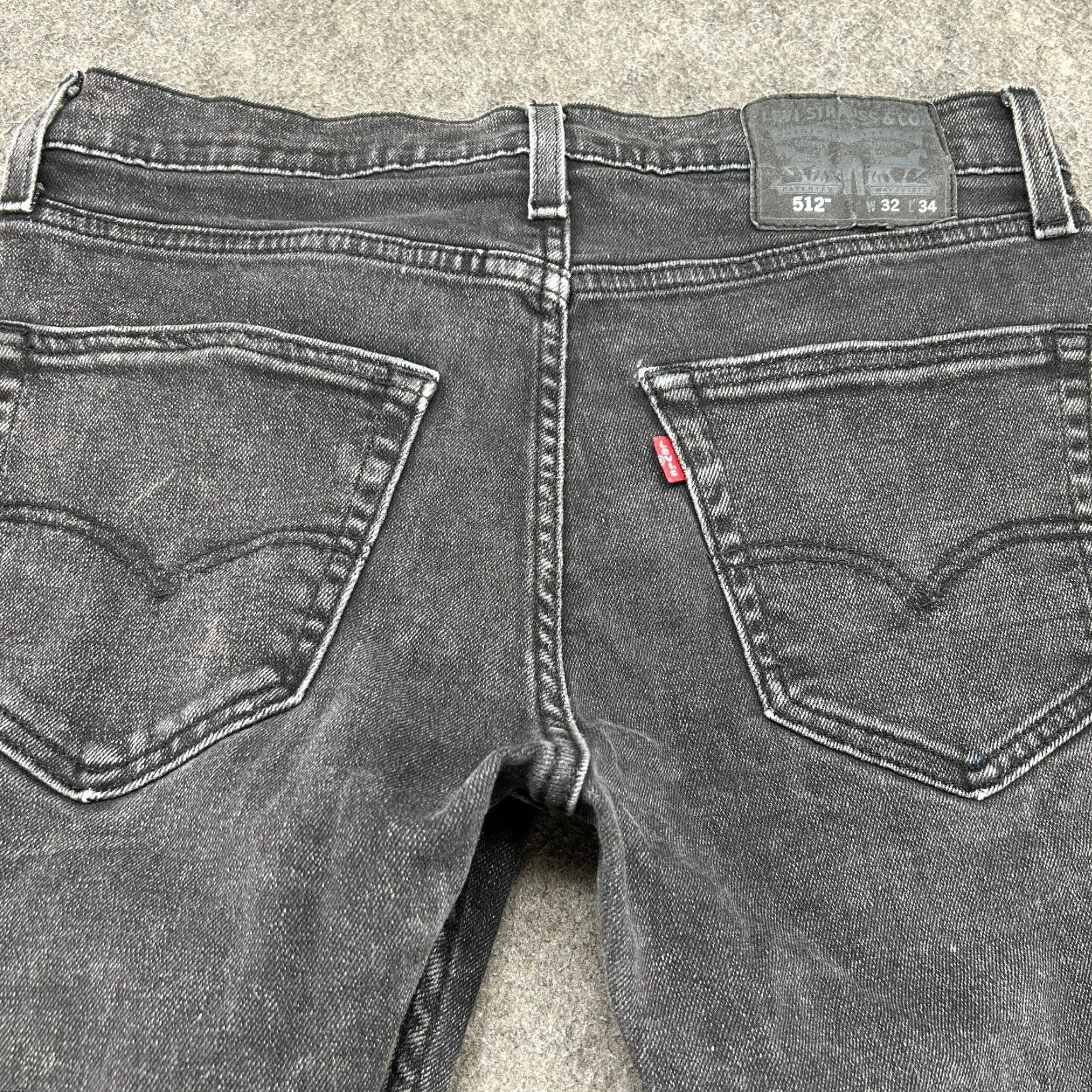 Levi's Levi's 512 Jeans Slim Straight Black Denim 32x34 Men's Cotton Stretch 5-Pocket Slimming Regular Length Vintage? No Size US 32 / EU 48 - 7 Thumbnail