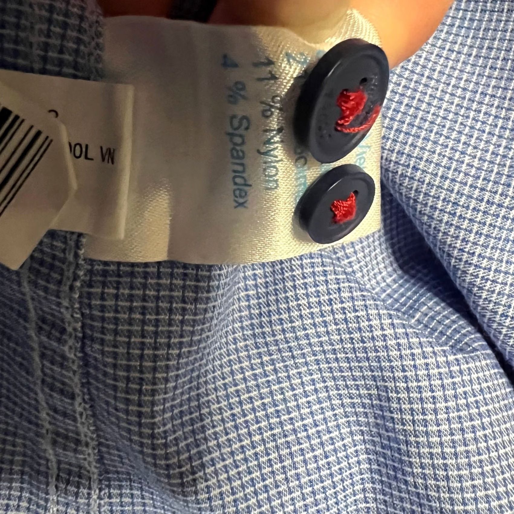Vintage Twillory Untuckable Shirt Mens Large Blue Button Down Patterned Shirt Size US L / EU 52-54 / 3 - 6 Thumbnail