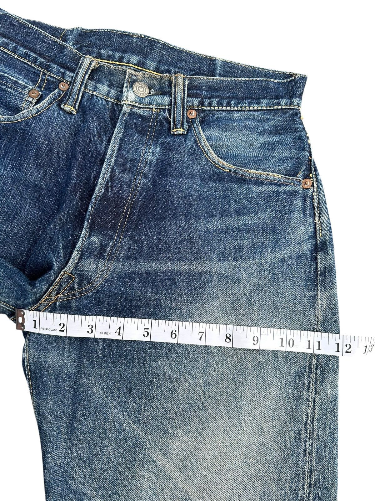Kapital Vintage Skull Fab Four Selvedge Distressed Denim Jeans Size US 28 / EU 44 - 21 Thumbnail