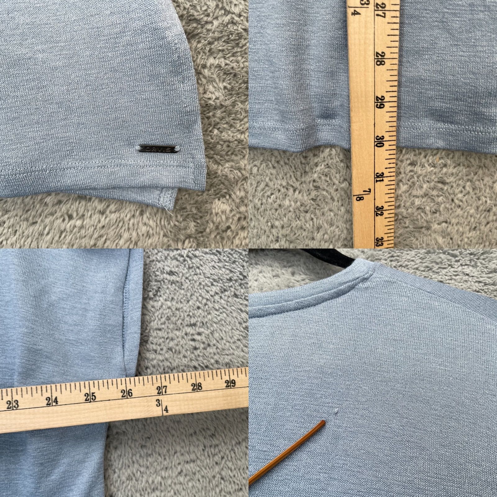 Orvis Orvis Womens XXL Plus Gray Knit Tunic V Neck Cap Sleeve Rayon Stretch Logo Top Size XXL / US 16-18 / IT 52-54 - 8 Thumbnail