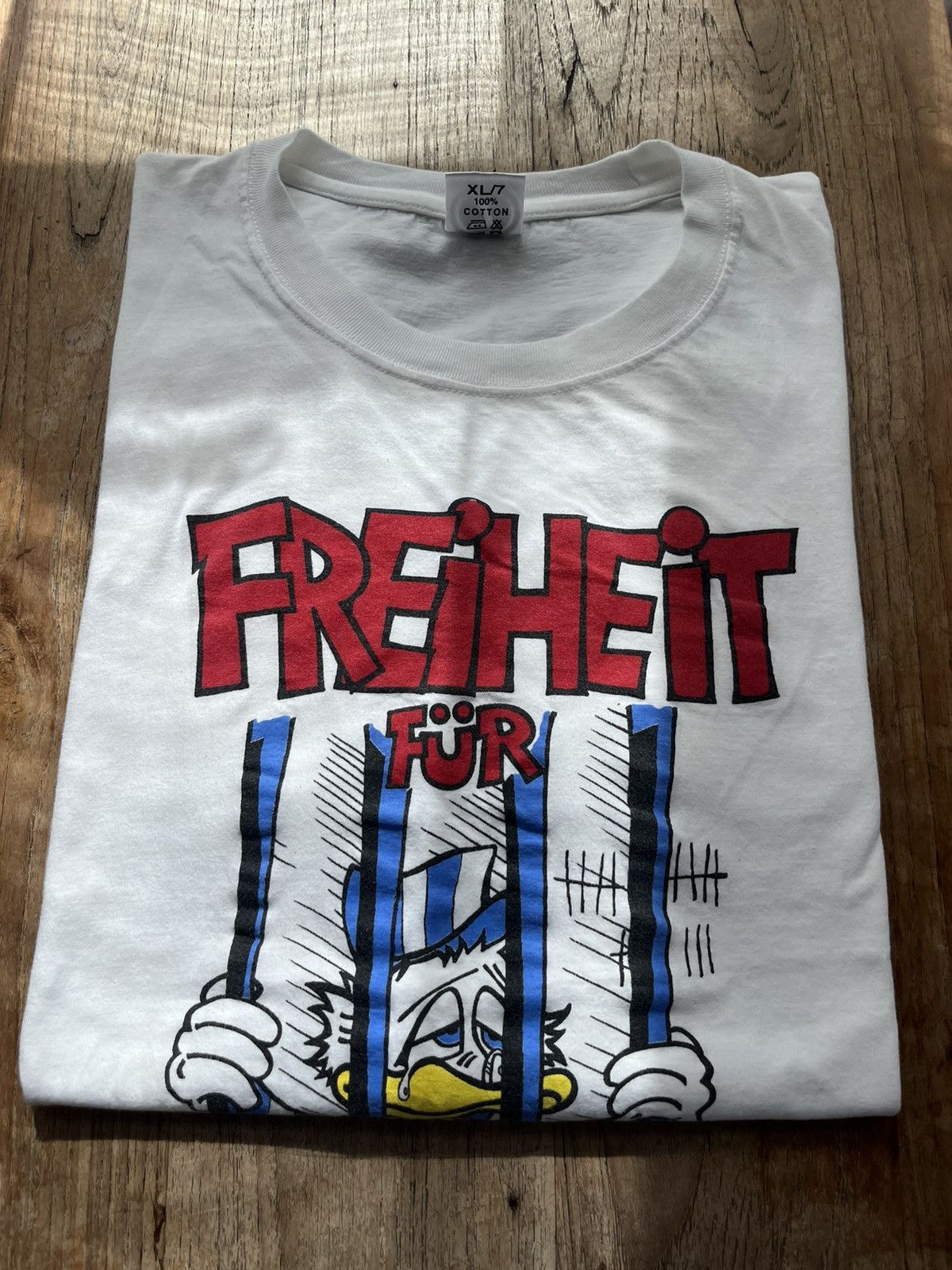 Vintage Vintage FREIHEIT FUR DAGOERT ! 90’s by Domani T-shirt Size US XL / EU 56 / 4 - 1 Thumbnail