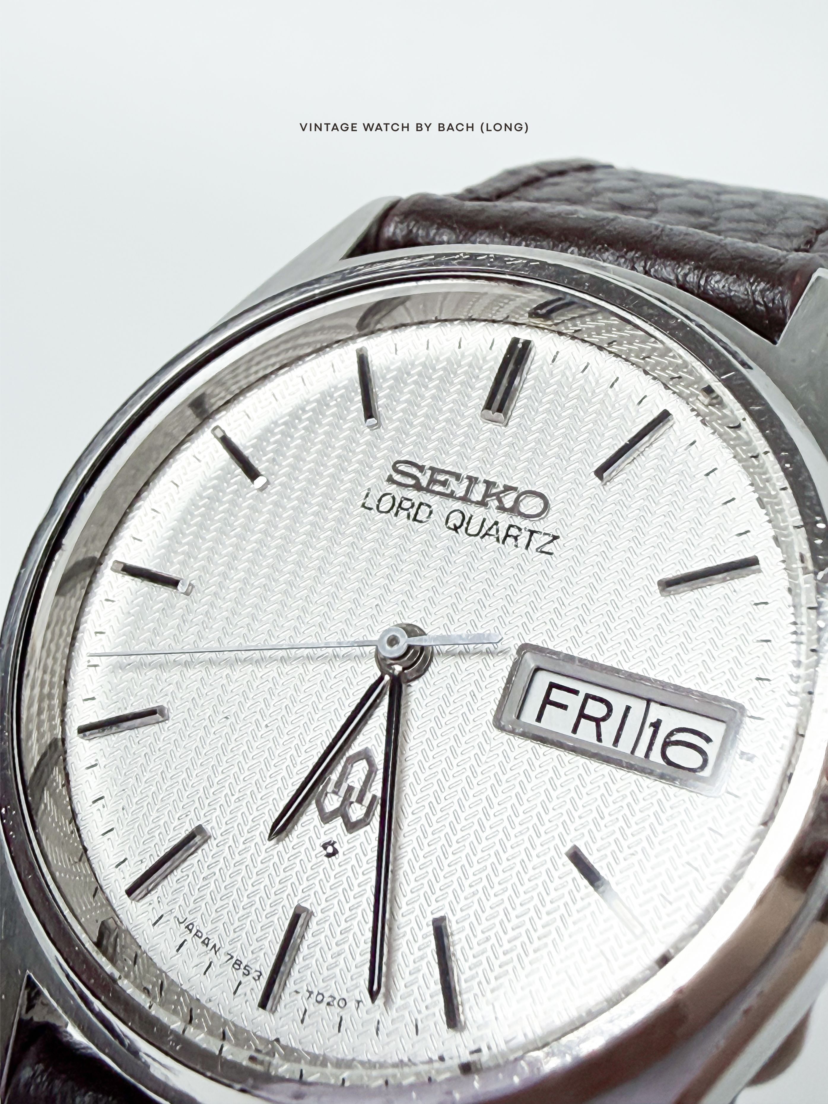 Seiko Seiko Lord Quartz 7853-7020 White Patterned Dial Size ONE SIZE - 2 Thumbnail