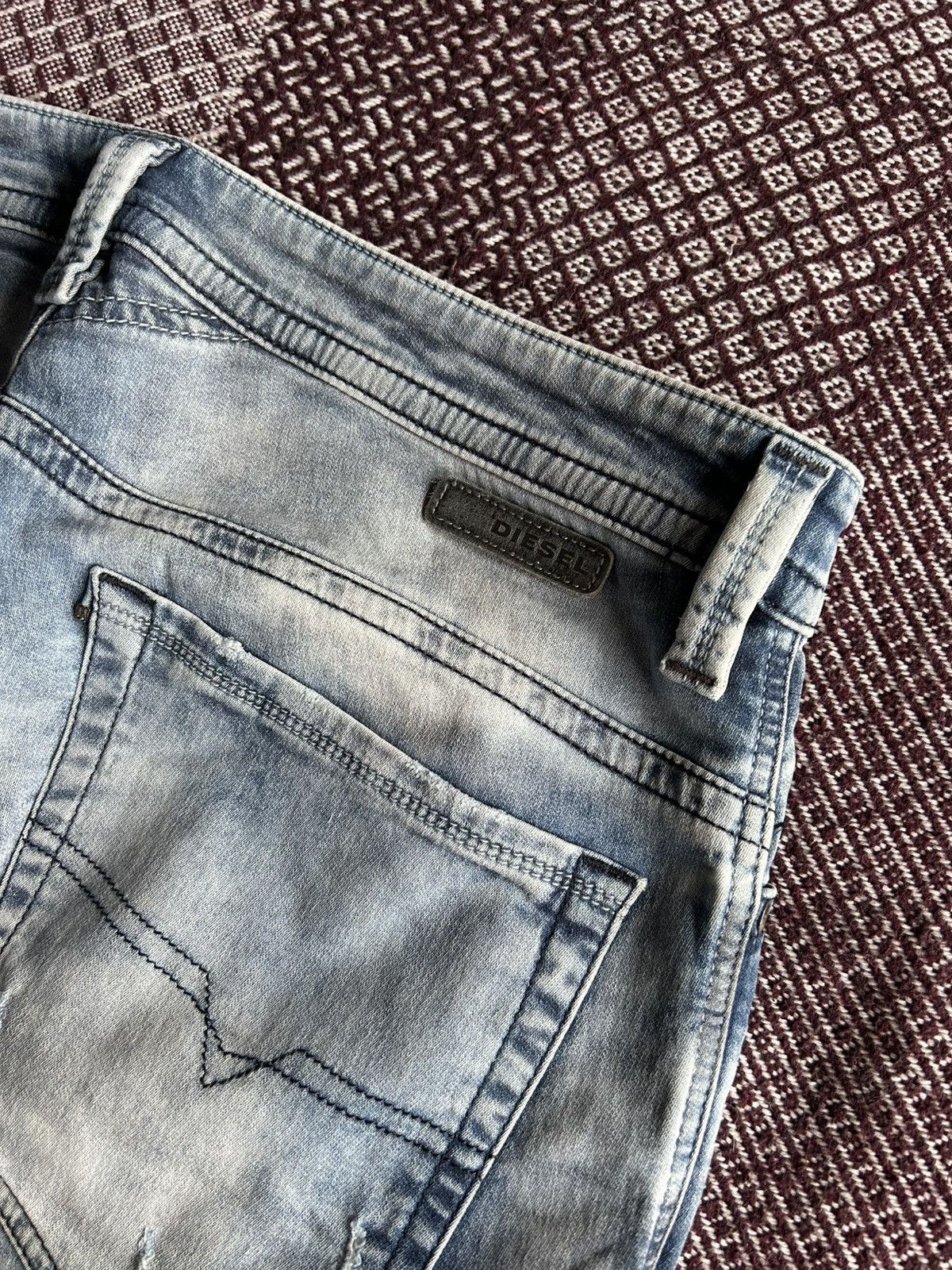 Japanese Brand Diesel Thavar Vintage Distressed Washed Denim Jeans Size 30 Size US 30 / EU 46 - 6 Thumbnail