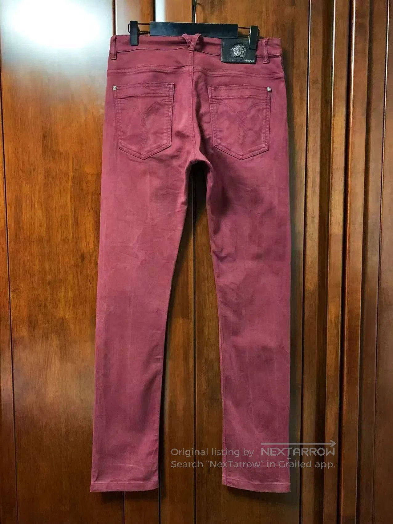 Japanese Brand Versace Red Jeans. Size US 31 - 2 Thumbnail