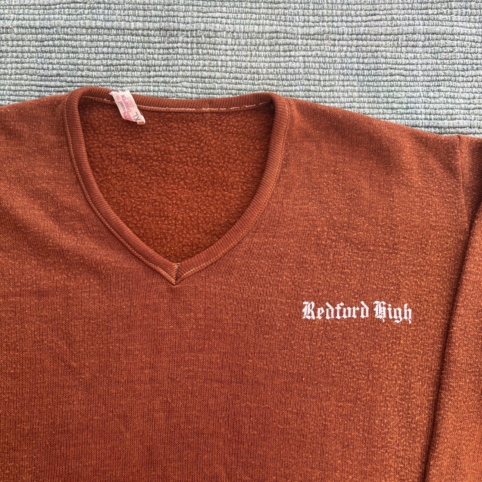 Champion 1960s true vintage Champion redford high knit v neck sweater Size US XL / EU 56 / 4 - 2 Thumbnail