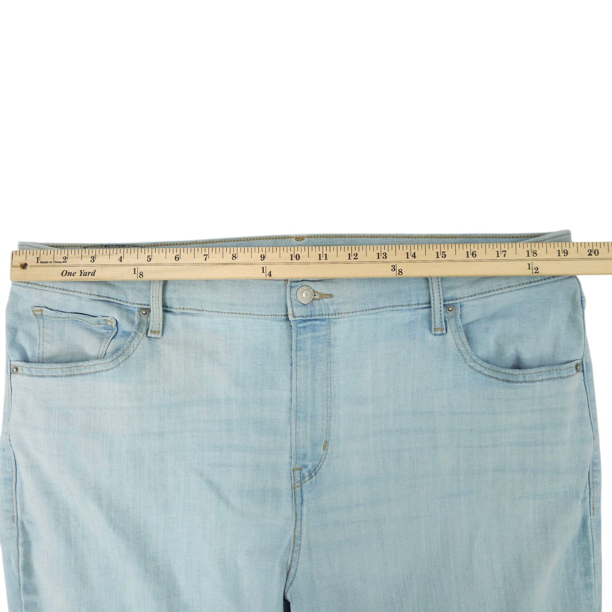 Levi's Levis 724 High Rise Straight Jeans Womens Size 20W Frayed He Size 39" - 3 Thumbnail