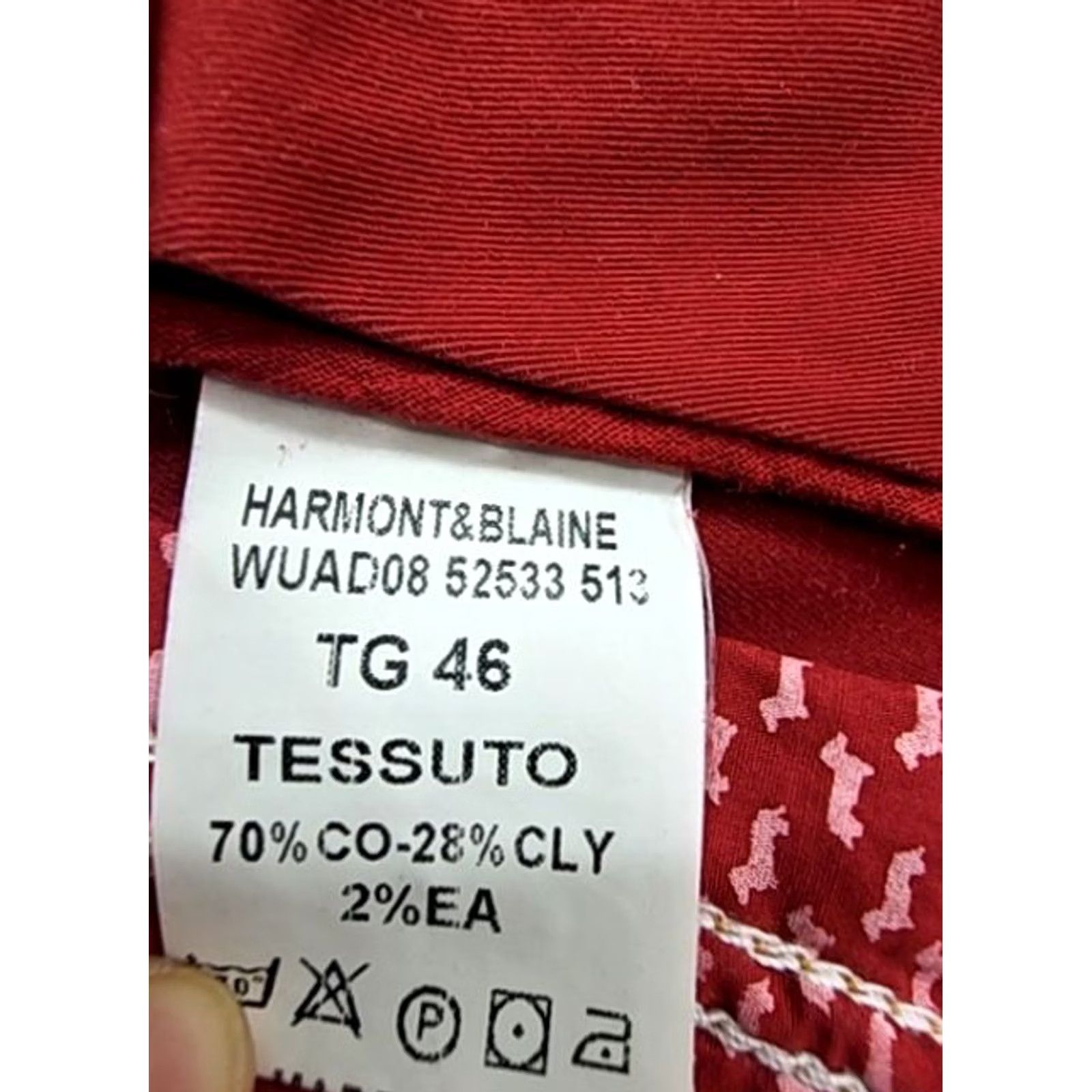 Harmont & Blaine Harmont & Blaine Red Solid Jeans Jeans 32 32 Skinny Regular Men Adult WUA08 52533513 Red Size US 32 / EU 48 - 4 Thumbnail