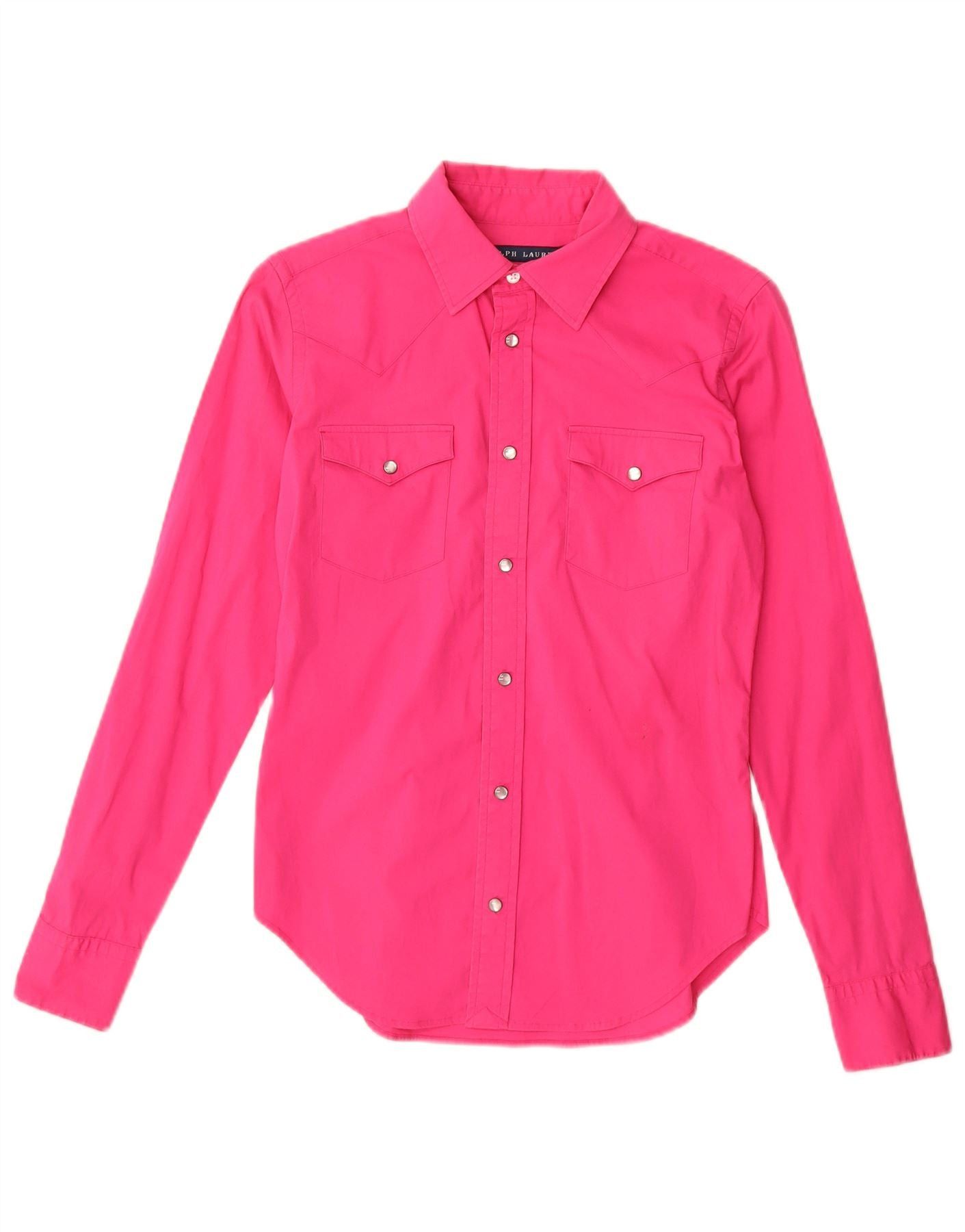 Ralph Lauren Womens Slim Fit Shirt US 4 Small Pink Size XS / US 0-2 / IT 36-38 - 1 Thumbnail