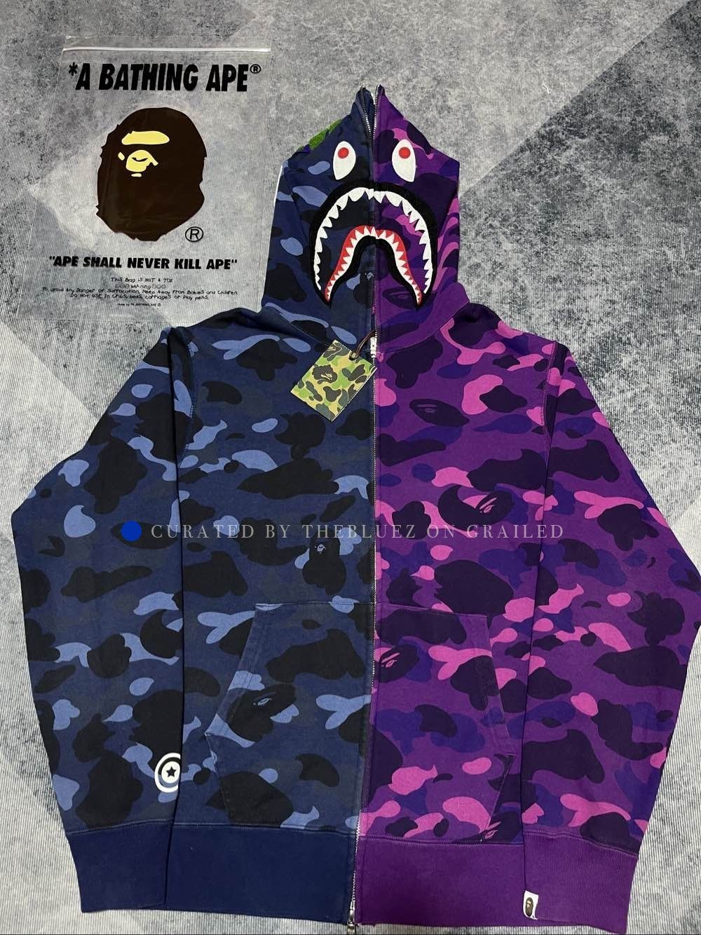 Bape Multi Camo Shark Hoodie in XL Size US XL / EU 56 / 4 - 1 Thumbnail