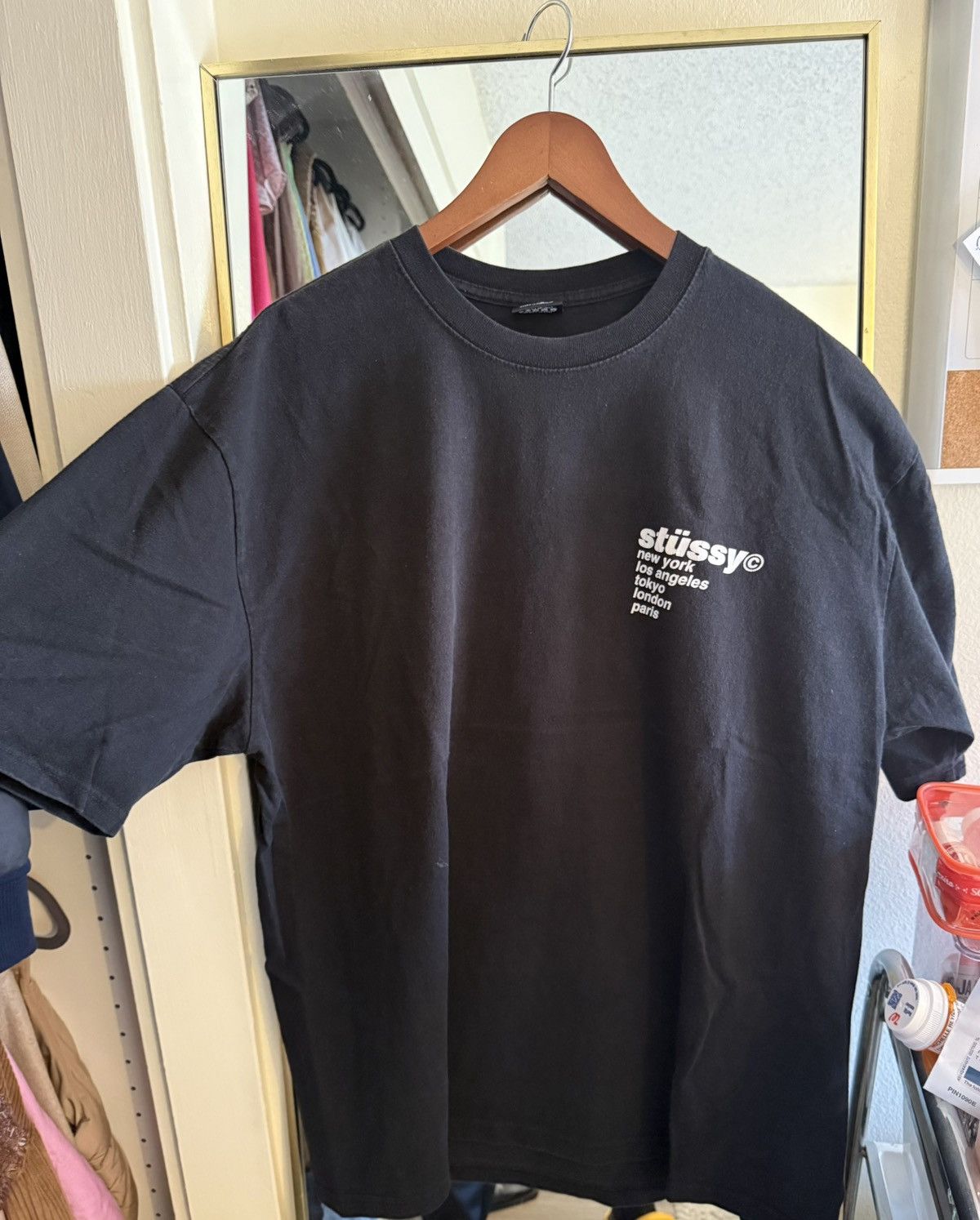 Stussy Strawberry Tee Black