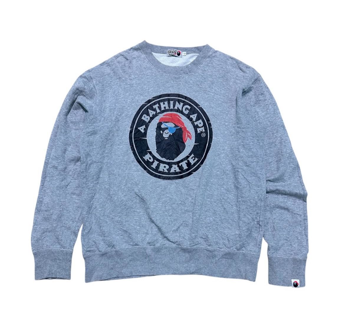 Bape 2000s A Bathing Ape x Pirate Store Crewneck Sweatshirt Size US L / EU 52-54 / 3 - 1 Thumbnail