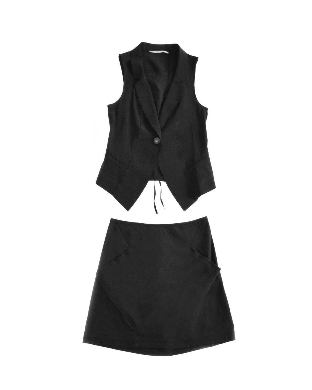 image of Marithe Francois Girbaud Marithé + François Girbaud Top + Skirt Set in Black, Women's (Size Small)