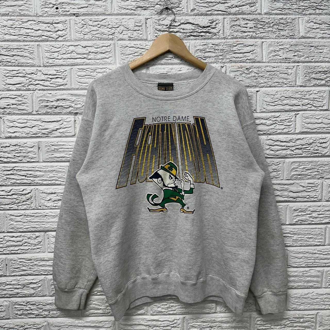 NCAA × Vintage Vintage Notre Dame Fighting Irish Grey Sweatshirt Large Size US L / EU 52-54 / 3 - 2 Thumbnail