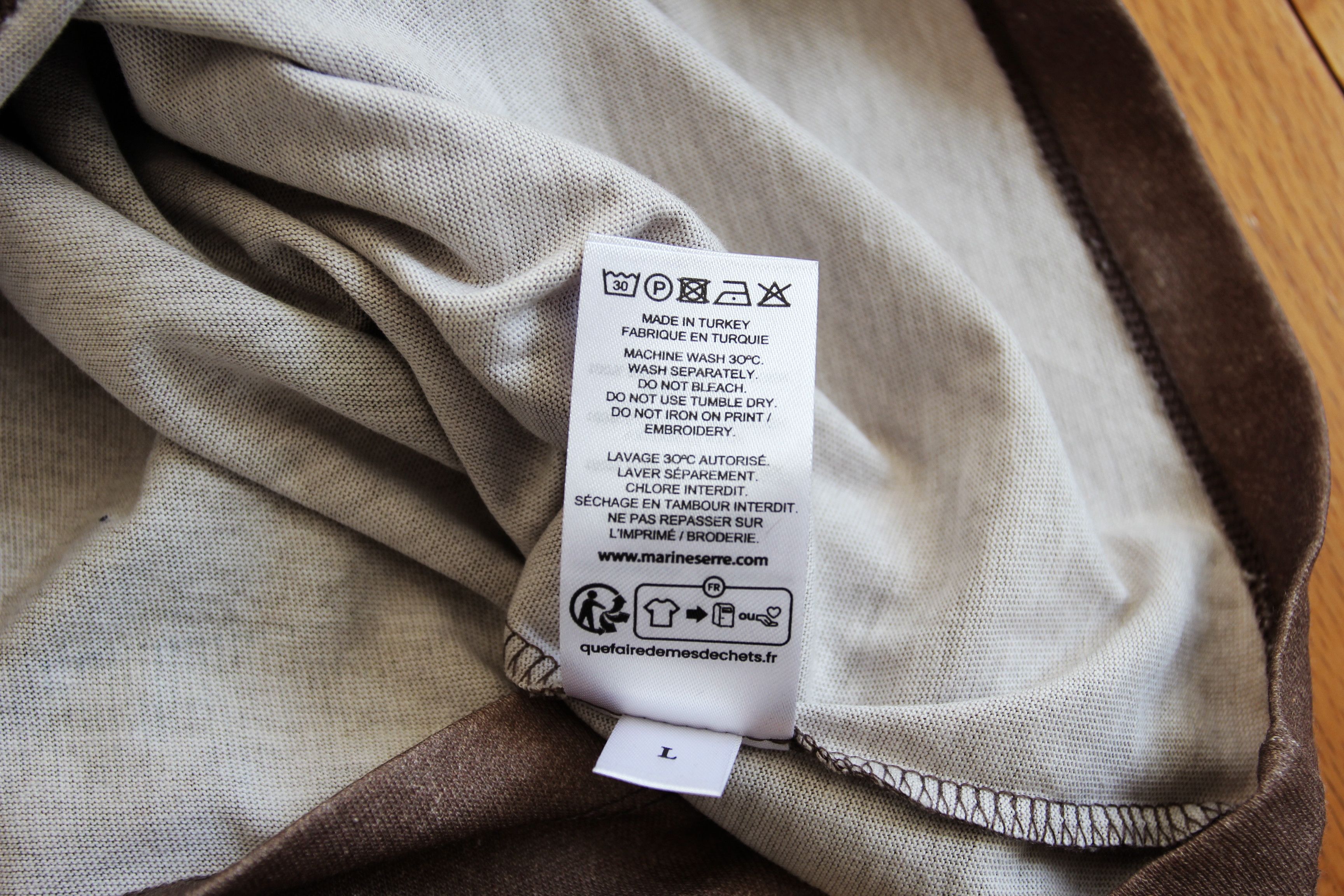 Marine Serre BNWT AW25 MARINE SERRE TROMPE L'OEIL KNIT JERSEY TSHIRT L Size US L / EU 52-54 / 3 - 10 Thumbnail