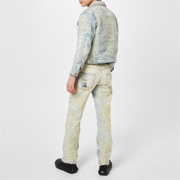 1017 ALYX 9SM o1g2r1mq0824 Distressed Denim Jacket in Light Blue Size US M / EU 48-50 / 2 - 4 Thumbnail