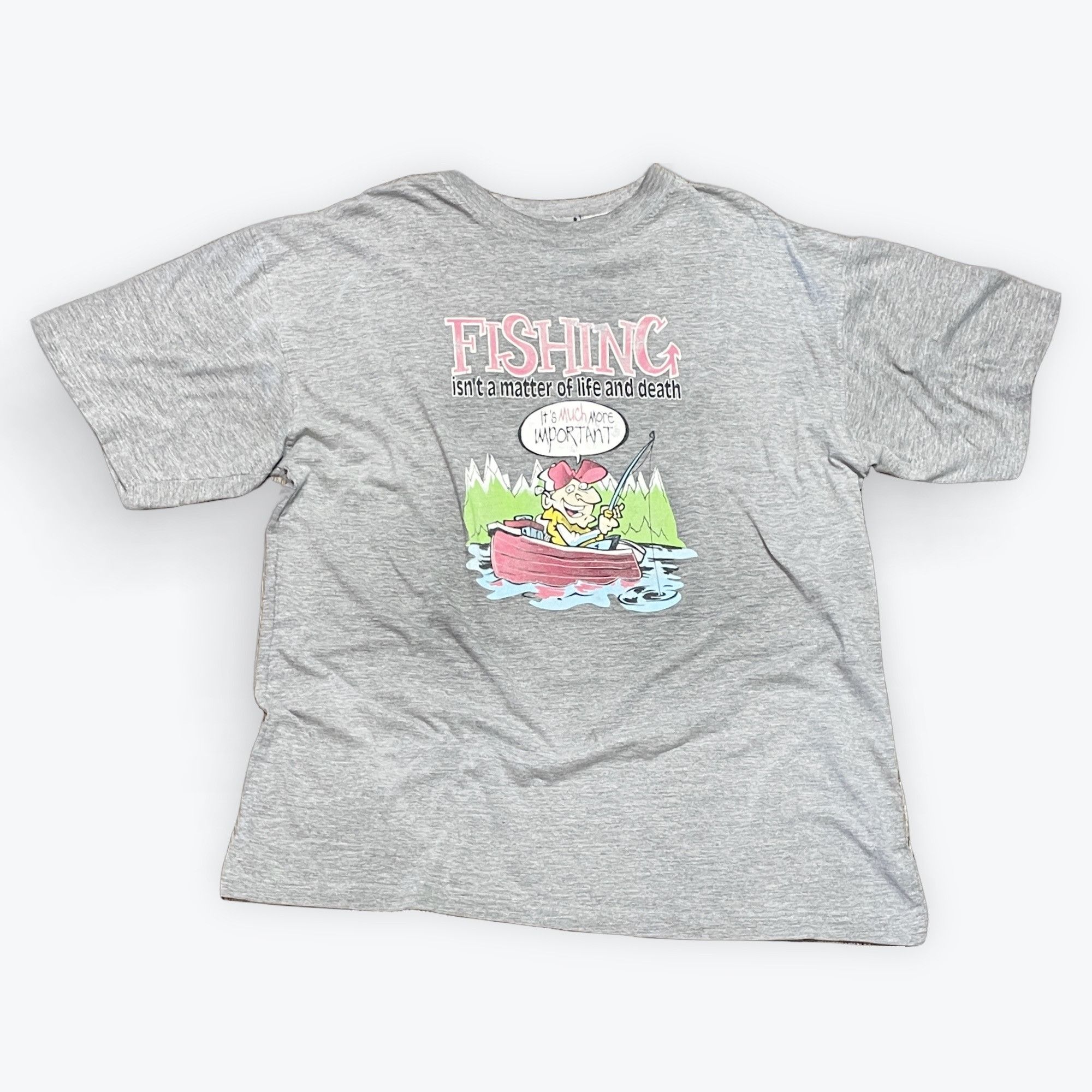 Vintage 2XL - Vintage Fishing It’s a Matter of Life or Death T Size US XXL / EU 58 / 5 - 1 Thumbnail