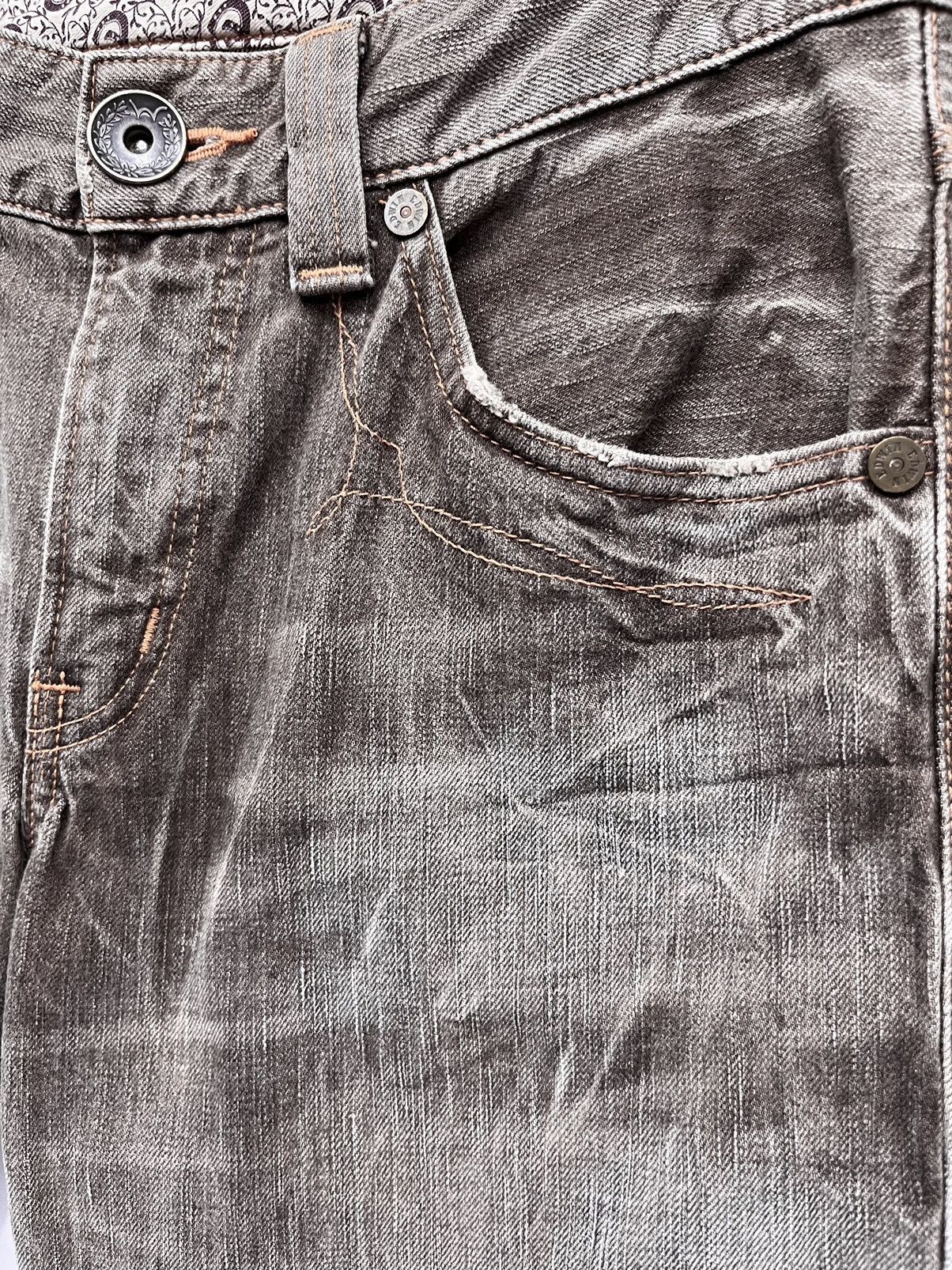 Edwin 🔥FYE🔥EDWIN Seditionaries Mud Max Brown Bleach Wash Denim Size US 30 / EU 46 - 11 Thumbnail