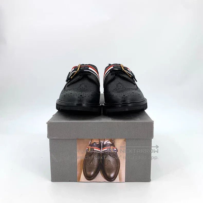 Thom Browne Thom Browne Black block carved striped fabric belt casual Size US 7 / EU 40 - 8 Thumbnail