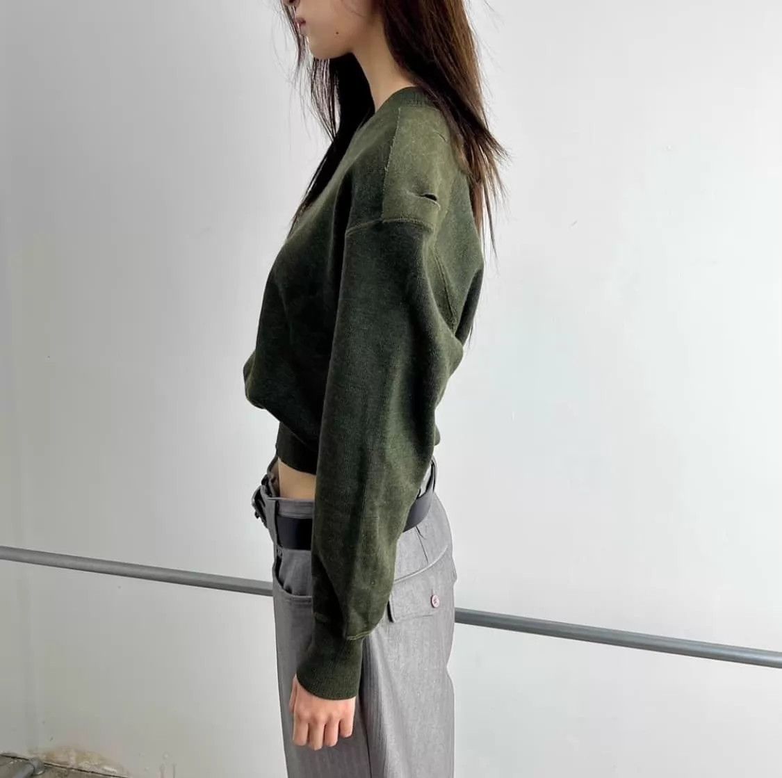 Jean Paul Gaultier Jean Paul Gaultier Vtg Pine-Green Knit Armpit Vent 46 Size US S / EU 44-46 / 1 - 5 Thumbnail