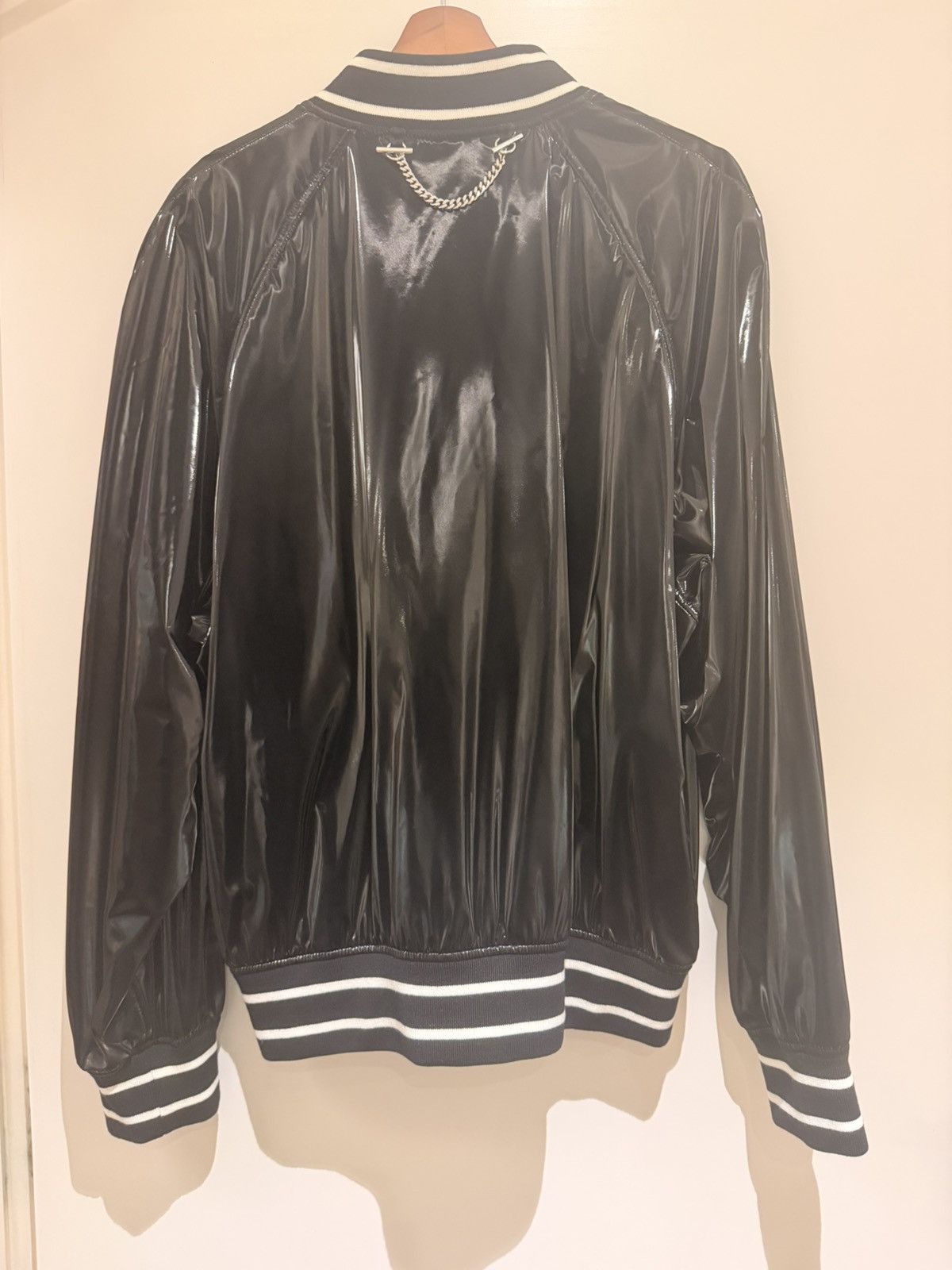 Alexander McQueen Alexander McQueen Chain-Detail Bomber Jacket Size US M / EU 48-50 / 2 - 2 Thumbnail