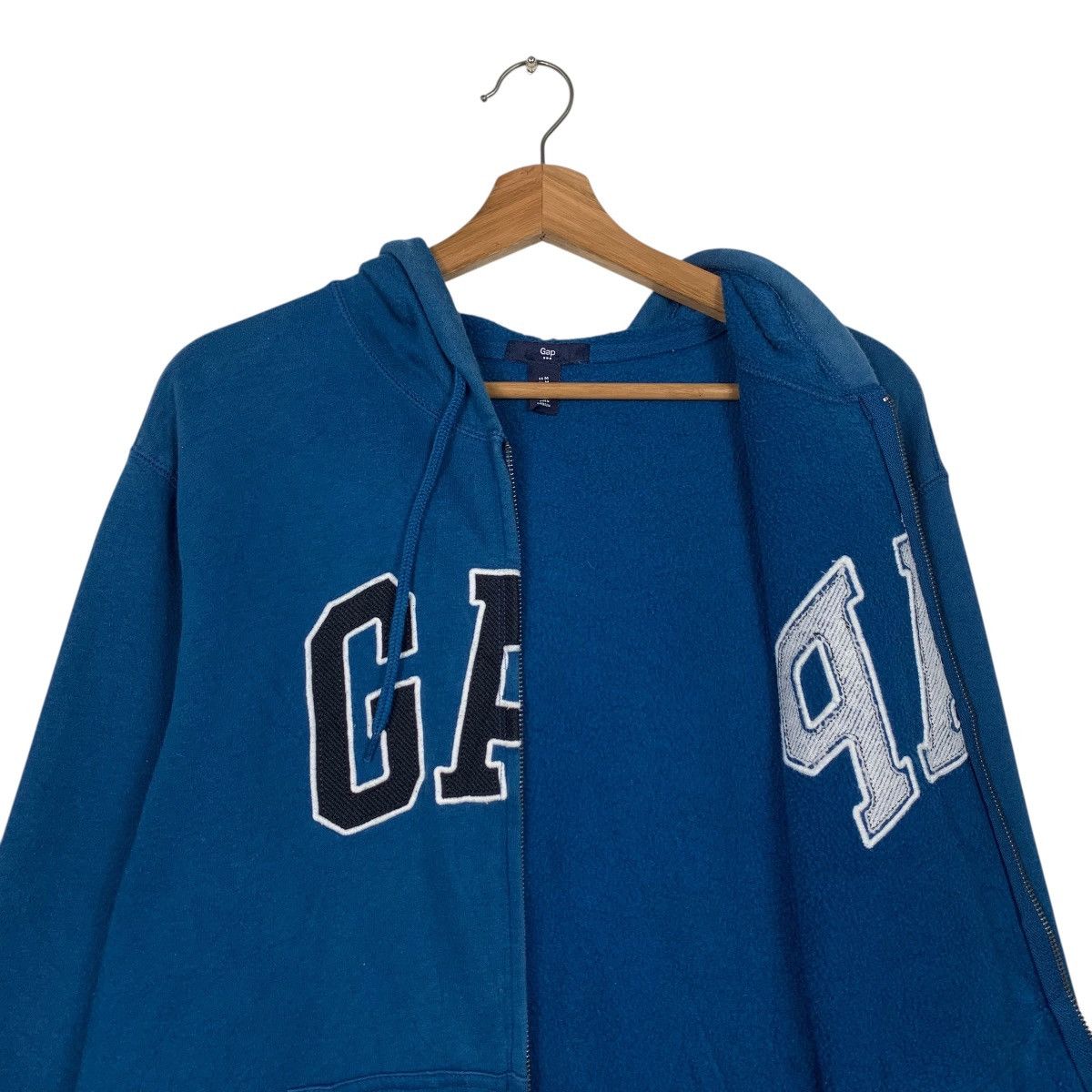 Gap GAP Spellout Big Logo Zipper Hoodie Sweatshirt #3617-C165 Size US M / EU 48-50 / 2 - 9 Thumbnail