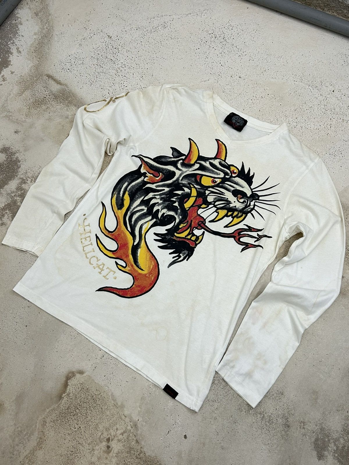 Japanese Brand Ed Hardy Hysteric Art Hellcat Designer Christian Audigier Size US S / EU 44-46 / 1 - 3 Thumbnail