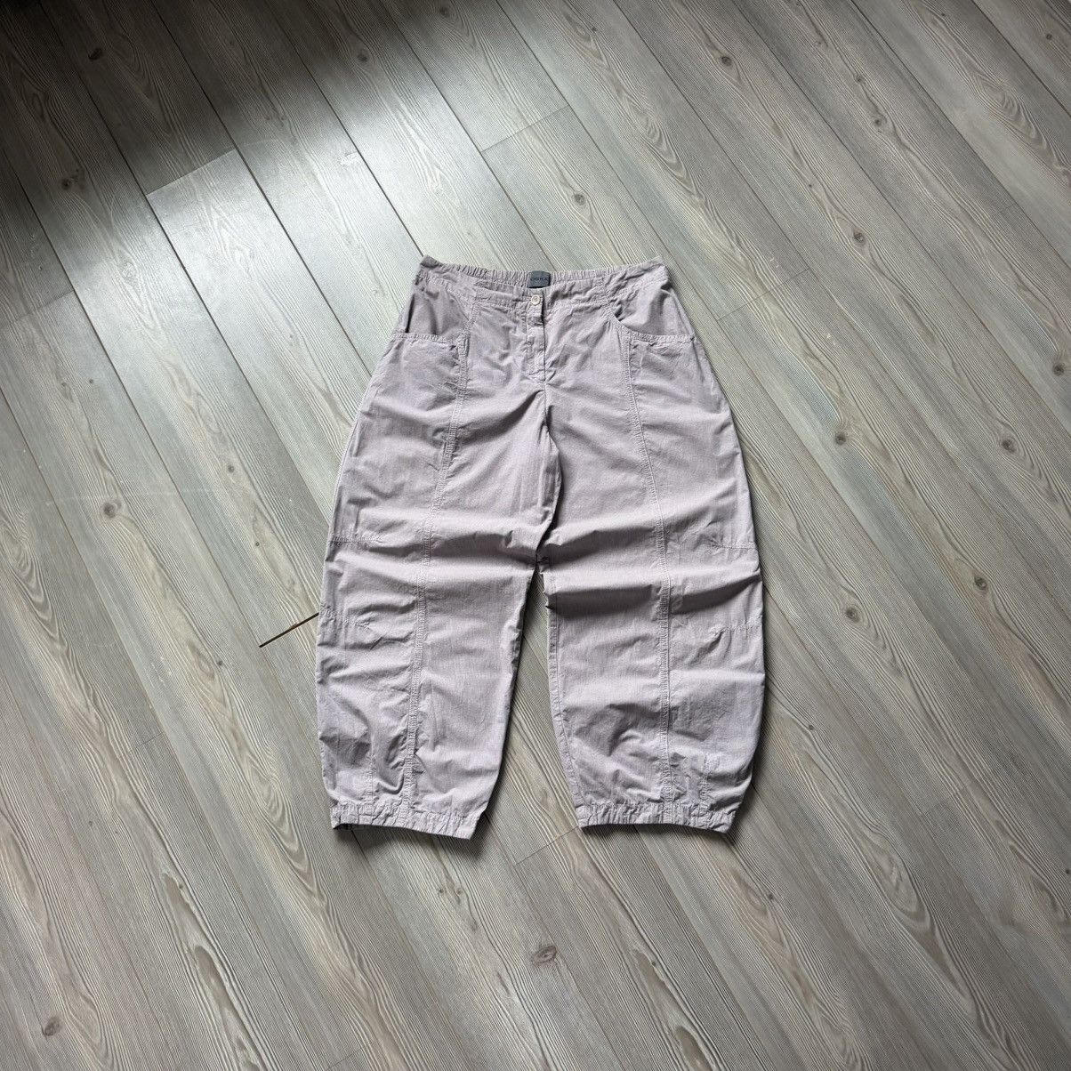 OSKA OSKA Wide Barrel Leg Balloon Trousers Checkered Grey Size 34" / US 12 / IT 48 - 1 Thumbnail