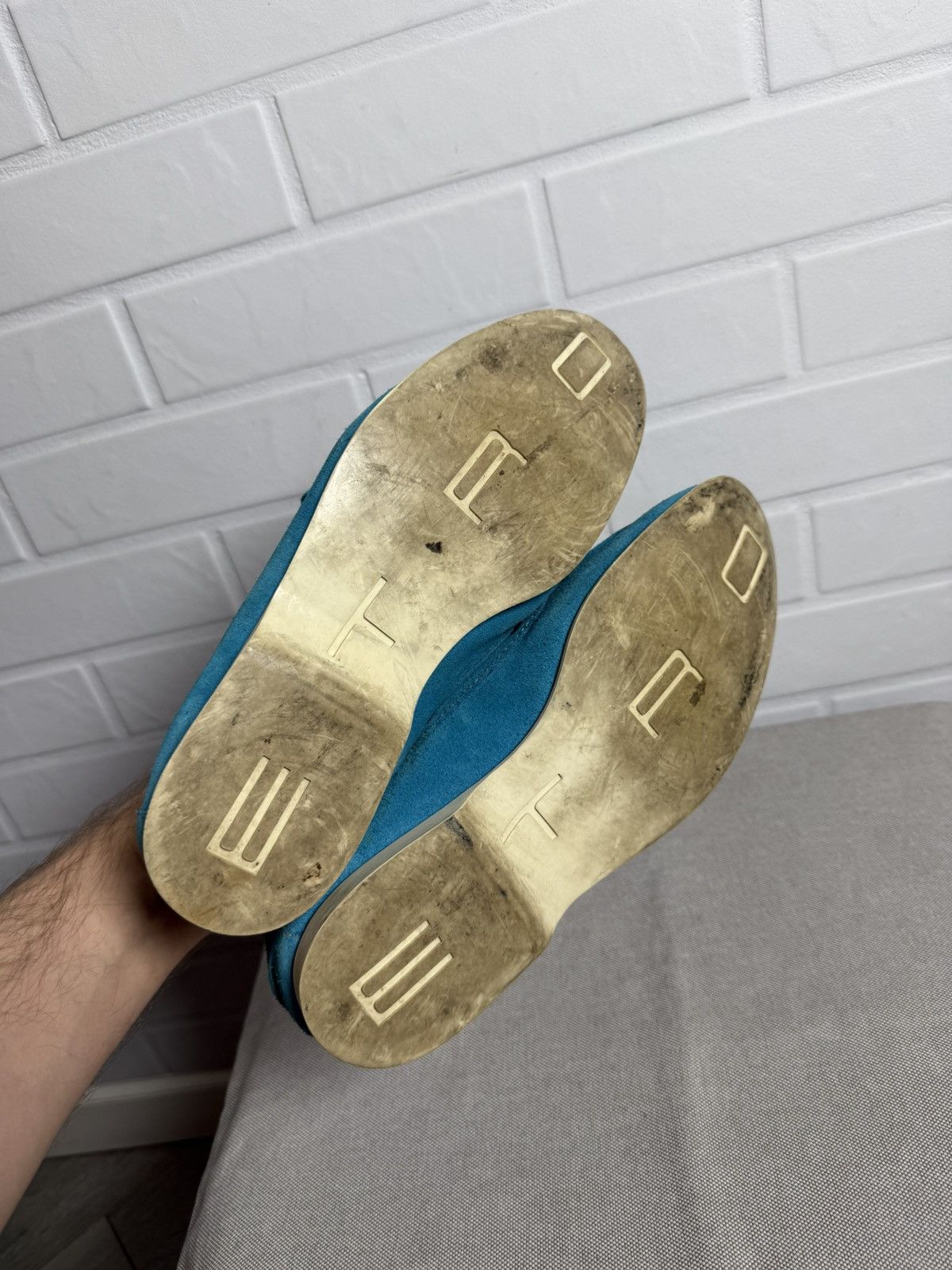 Etro ETRO Milano Men's Shoes Suede Blue Size 41-41.5 US 8.5-9 Size US 8.5 / EU 41-42 - 7 Thumbnail