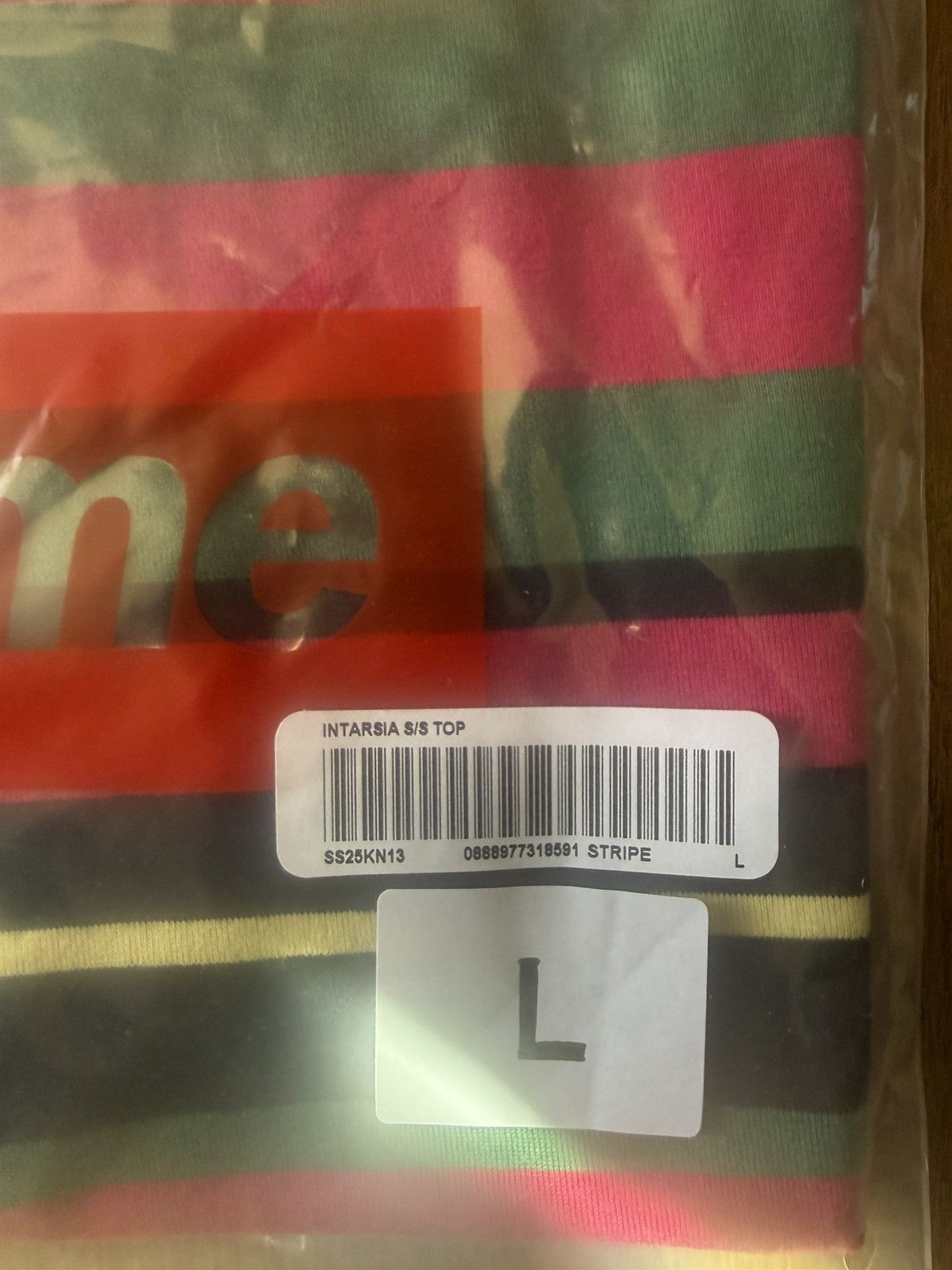 Supreme Supreme Intarsia S/S Top Stripe SS25 Large Size US L / EU 52-54 / 3 - 5 Thumbnail