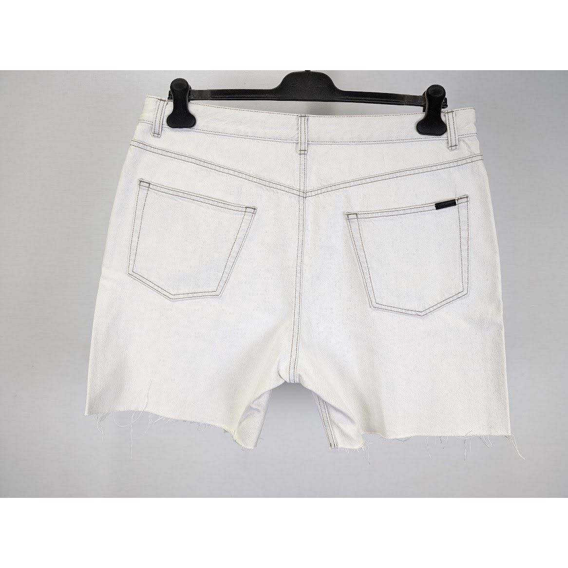 Saint Laurent Paris o1rshd1 Baggy Shorts Tigh LE in Off-White Size US 34 / EU 50 - 9 Thumbnail