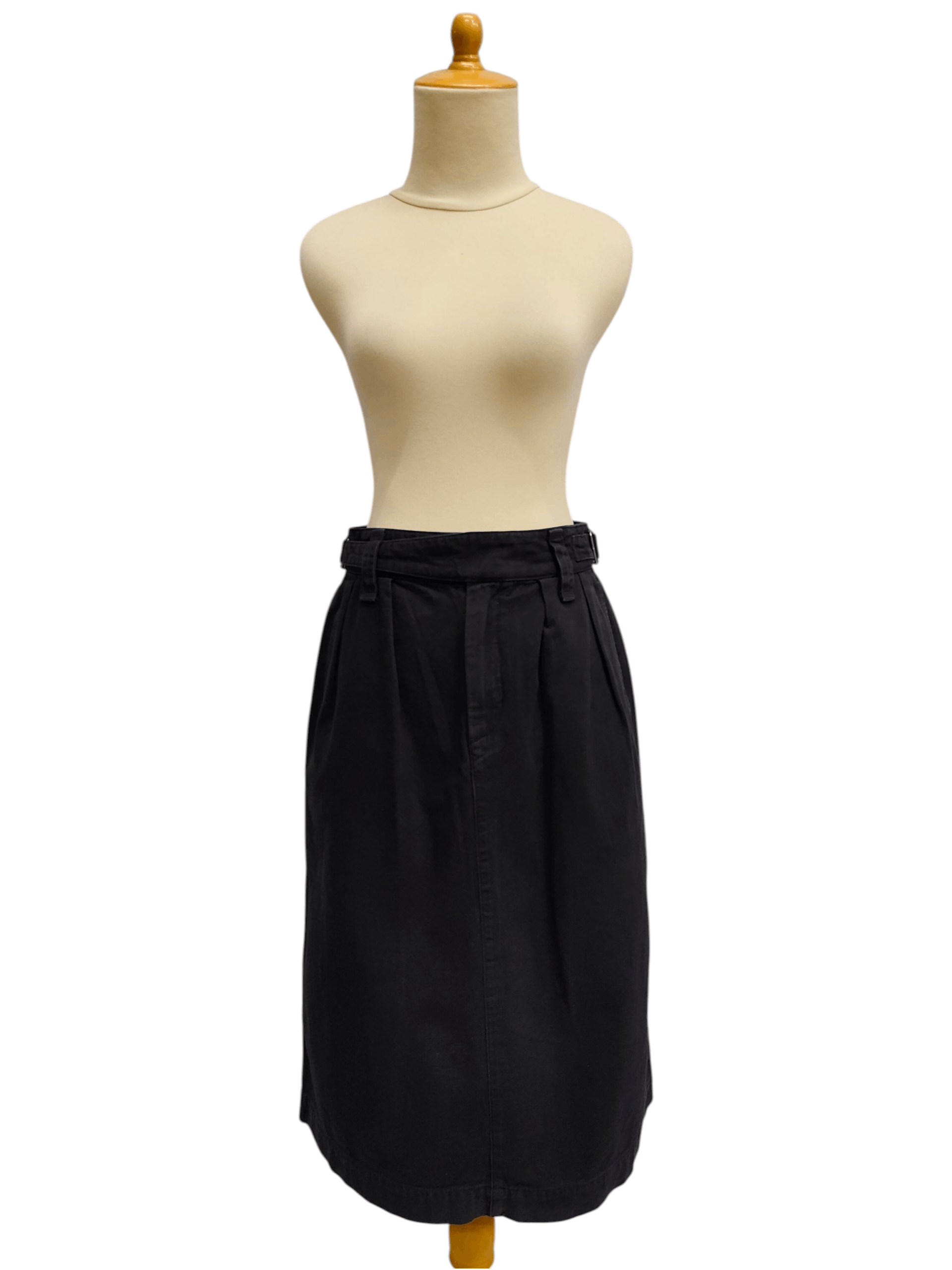 Margaret Howell 00s Margaret Howell 🇬🇧 Tailoring Side Buckle Wrap Skirt Size 29" - 13 Thumbnail