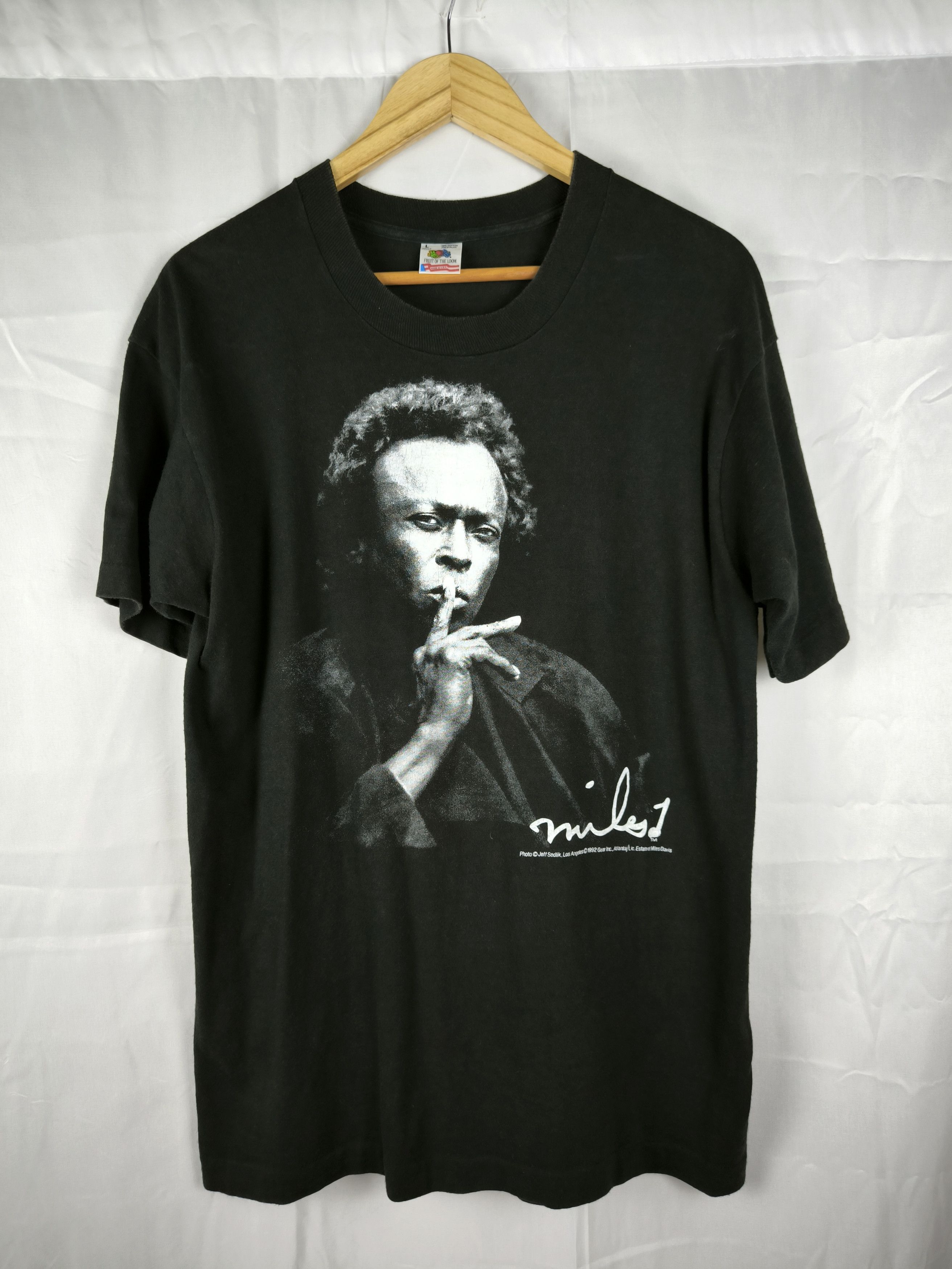Band Tees 90s Miles Davis Jazz Size US L / EU 52-54 / 3 - 14 Thumbnail