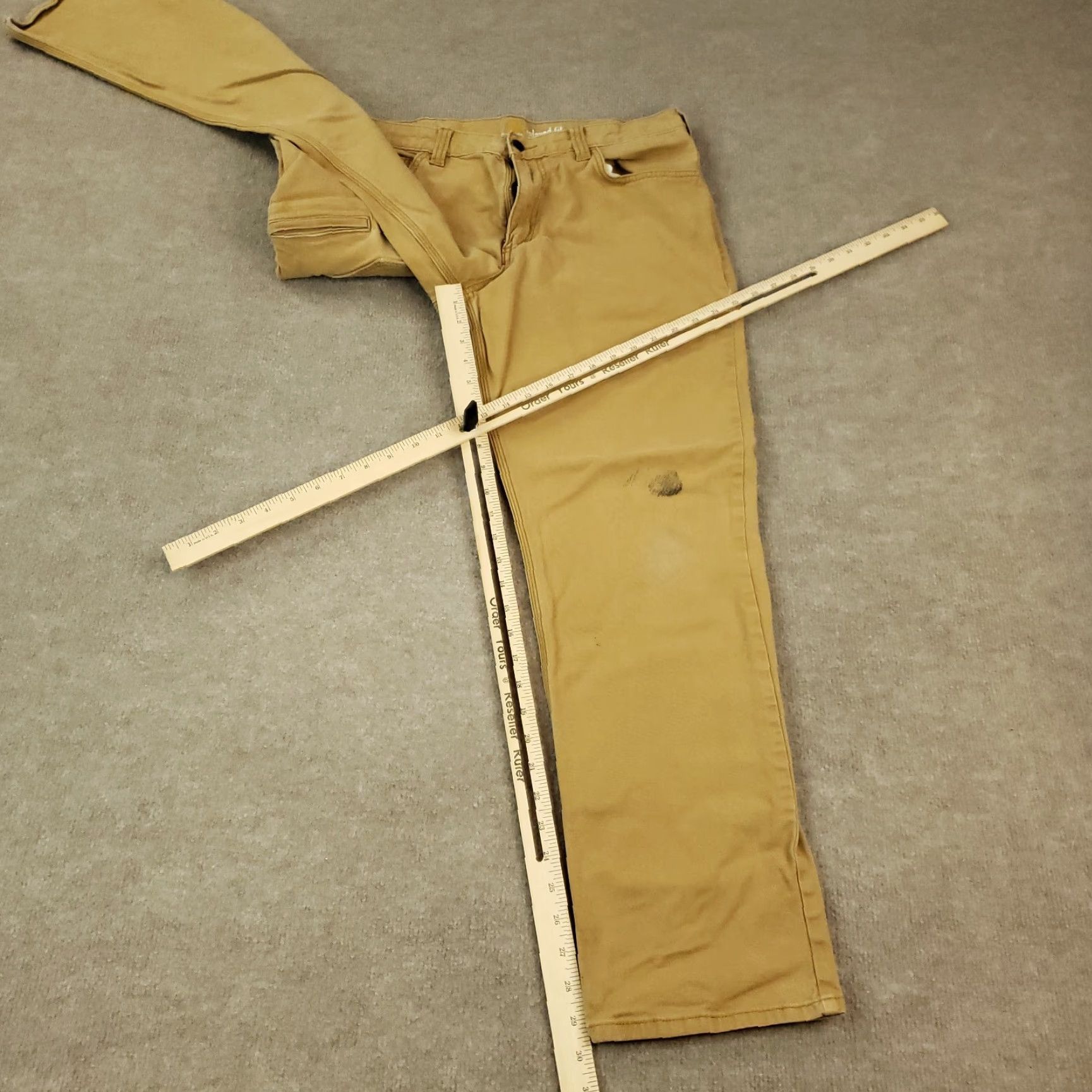 Carhartt VINTAGE Carhartt Brown Canvas Straight Leg Stretch Pants Men 32x30 Relaxed Fit Workwear Size US 34 / EU 50 - 2 Thumbnail
