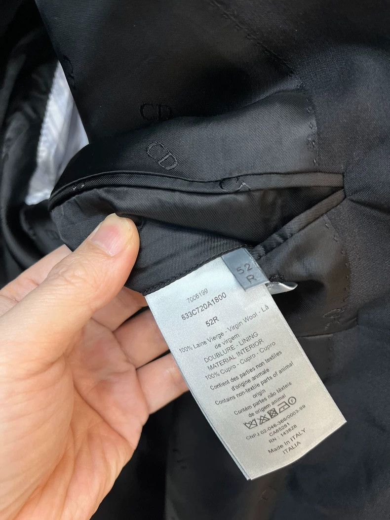 Dior Dior Black wool single-breasted suit 2502-Nextarrow Size 52R - 8 Thumbnail