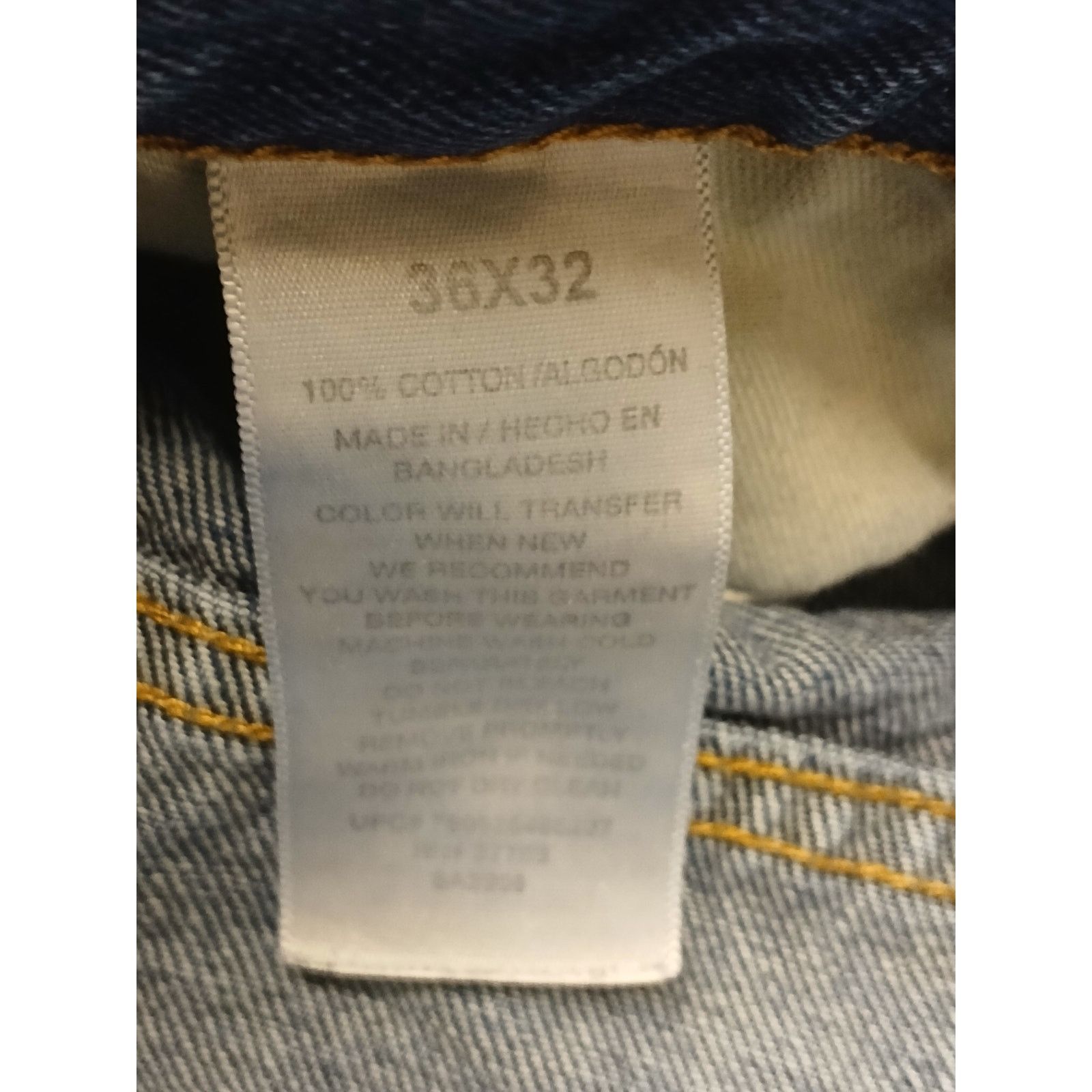 Other Member's Mark (36x32) Men's Regular Fit Blue Denim Jeans Size US 36 / EU 52 - 5 Thumbnail
