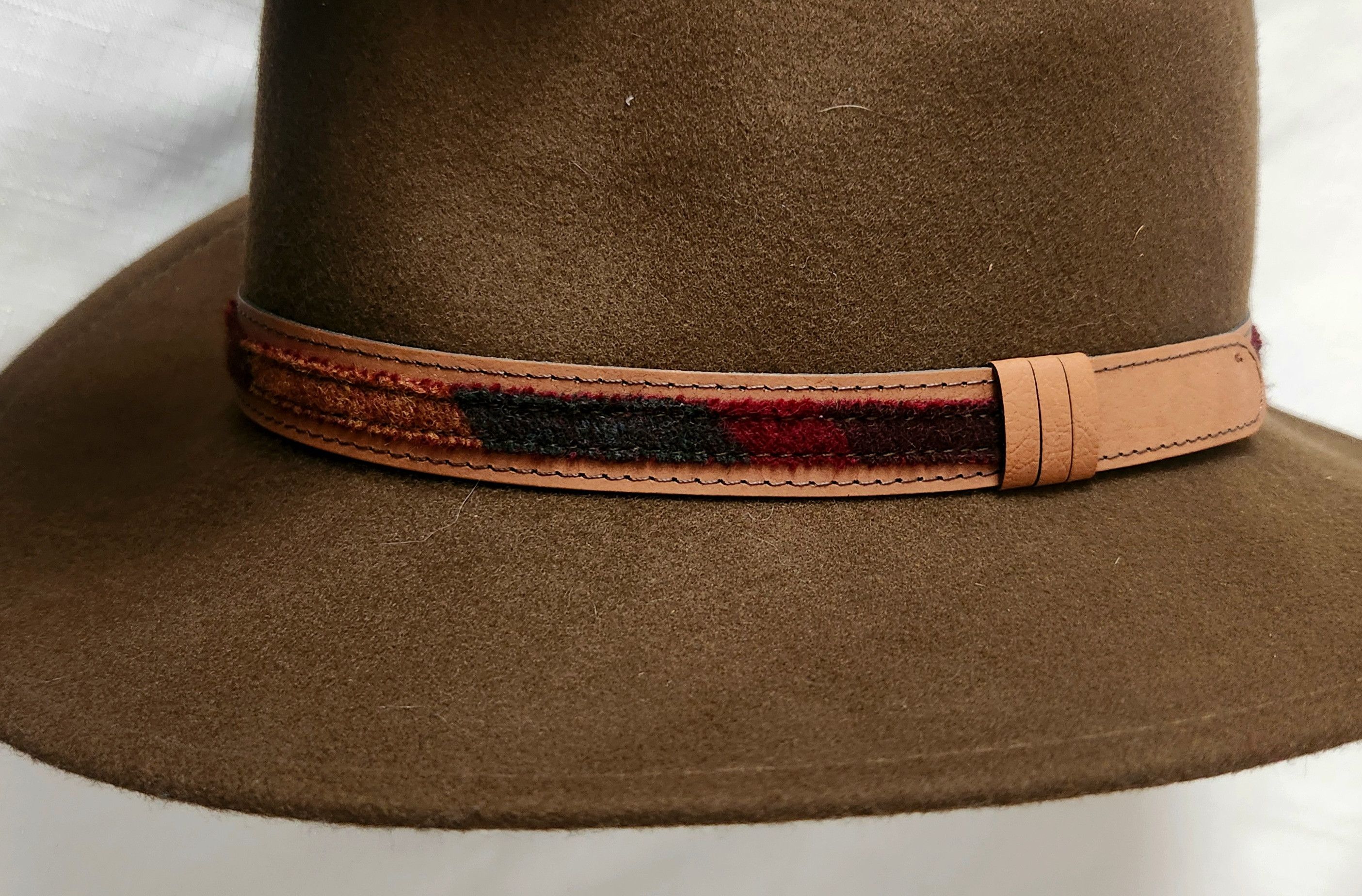 Vintage × Woolrich Woolen Mills Woolrich Vintage VTG Fedora Men’s SZ Large Brown Cowboy Size ONE SIZE - 5 Thumbnail
