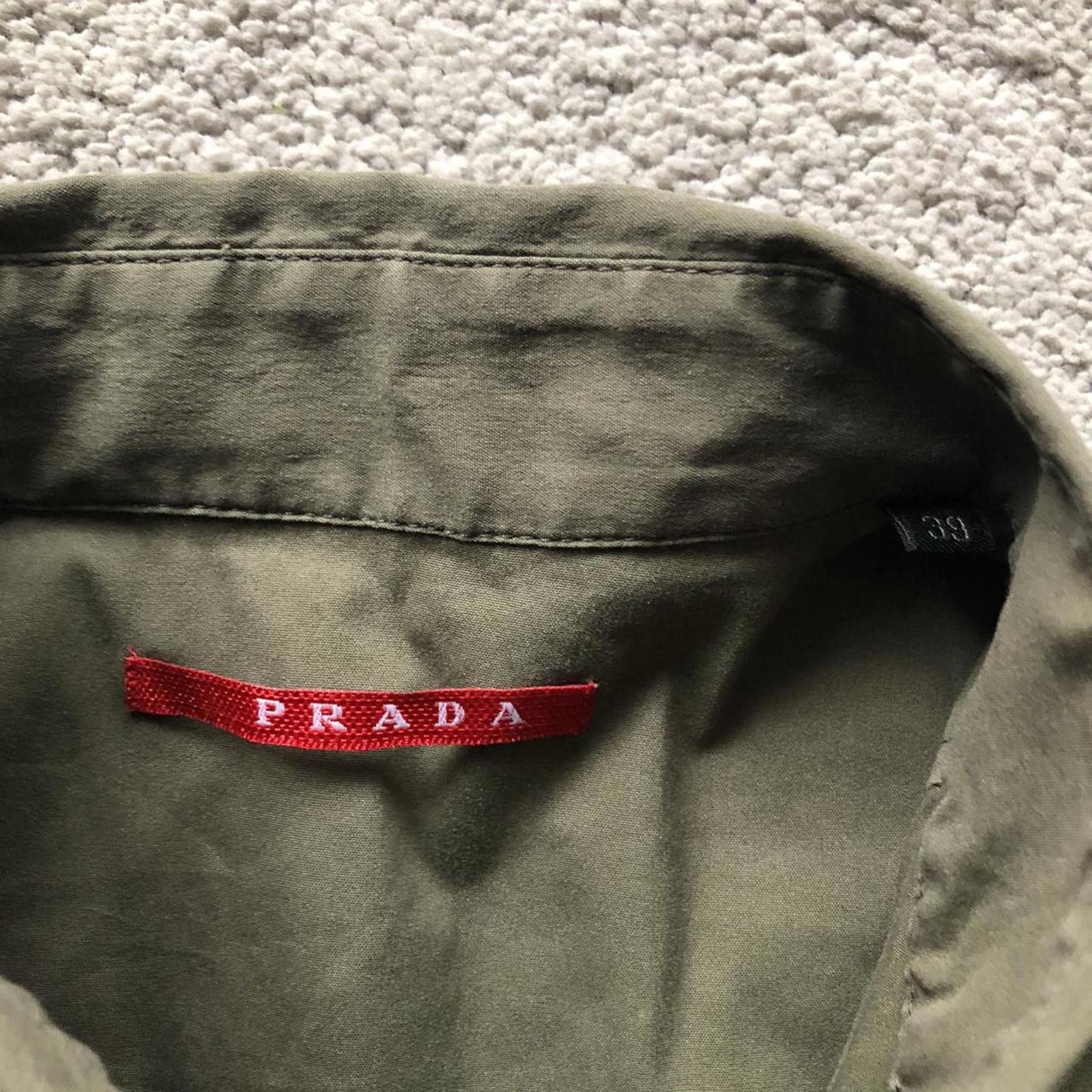 Prada Vintage Prada Short Sleeve Button Up Shirt Size US M / EU 48-50 / 2 - 3 Thumbnail