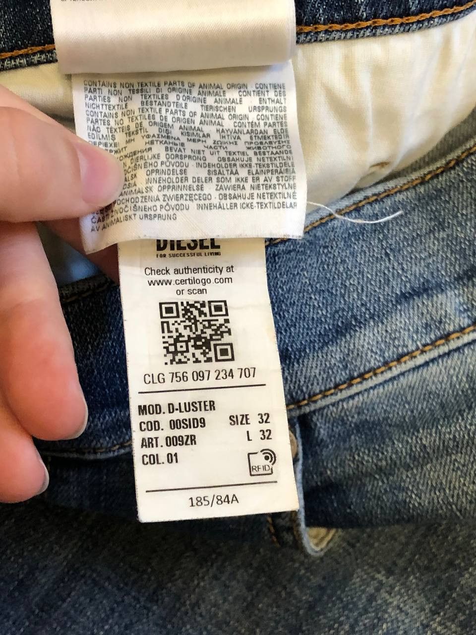 Diesel Diesel D-Luster Slim Denim Jeans Size US 32 / EU 48 - 4 Thumbnail